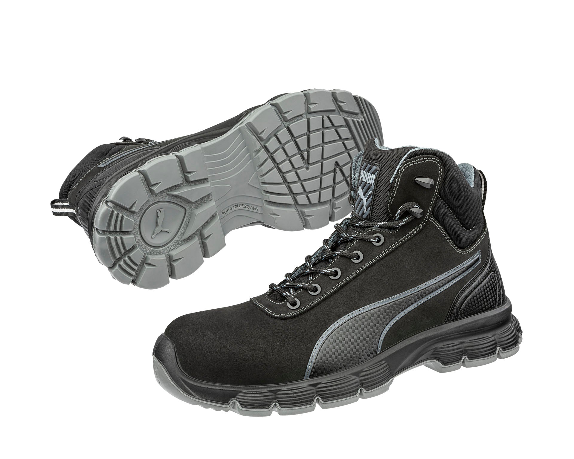 PUMA SAFETY CONDOR BLACK MID safety shoes ASTM SD SR black Pair view #color_black