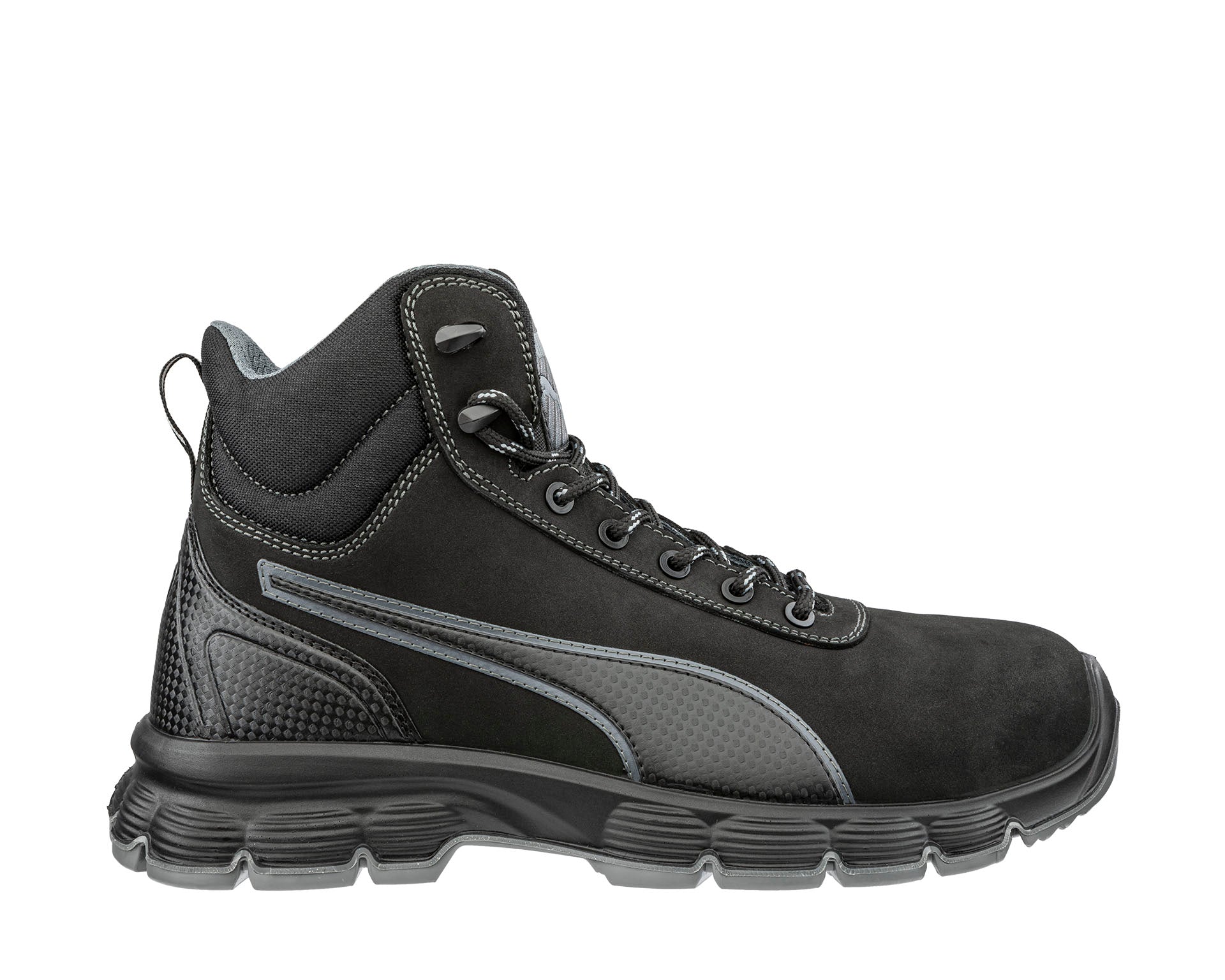 PUMA SAFETY CONDOR BLACK MID safety shoes ASTM SD SR black right #color_black