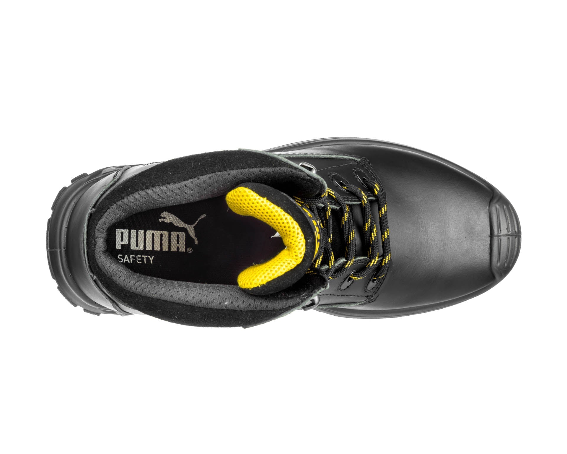 PUMA SAFETY BORNEO MID Sicherheitsschuh S3 schwarz Oben