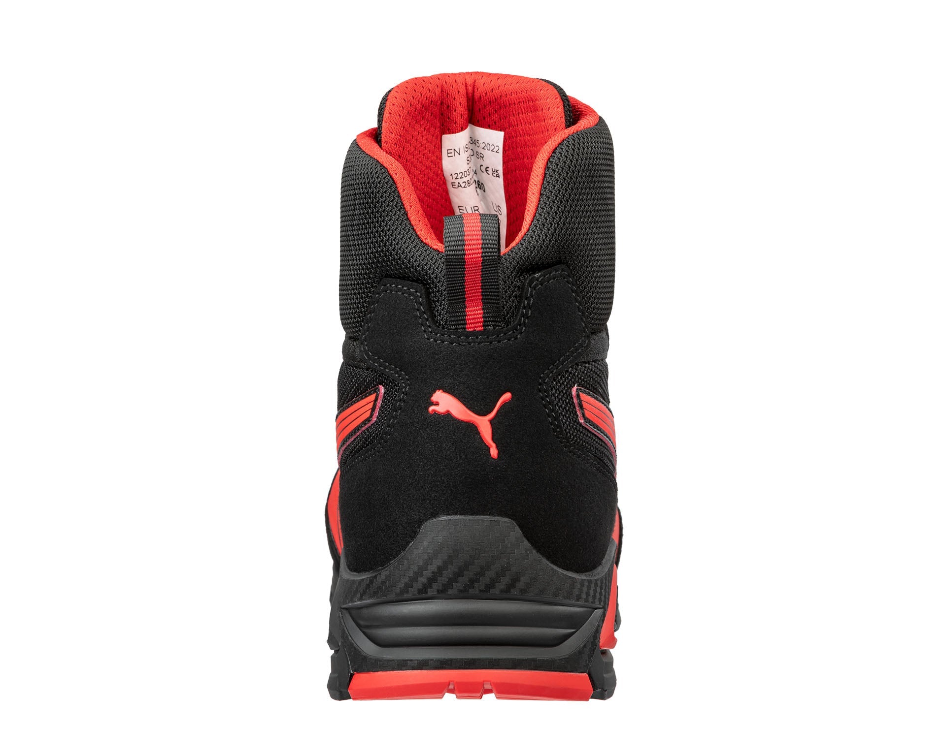 PUMA SAFETY MADRID MID Sicherheitsschuh S1PL schwarz Herren Rückansicht
