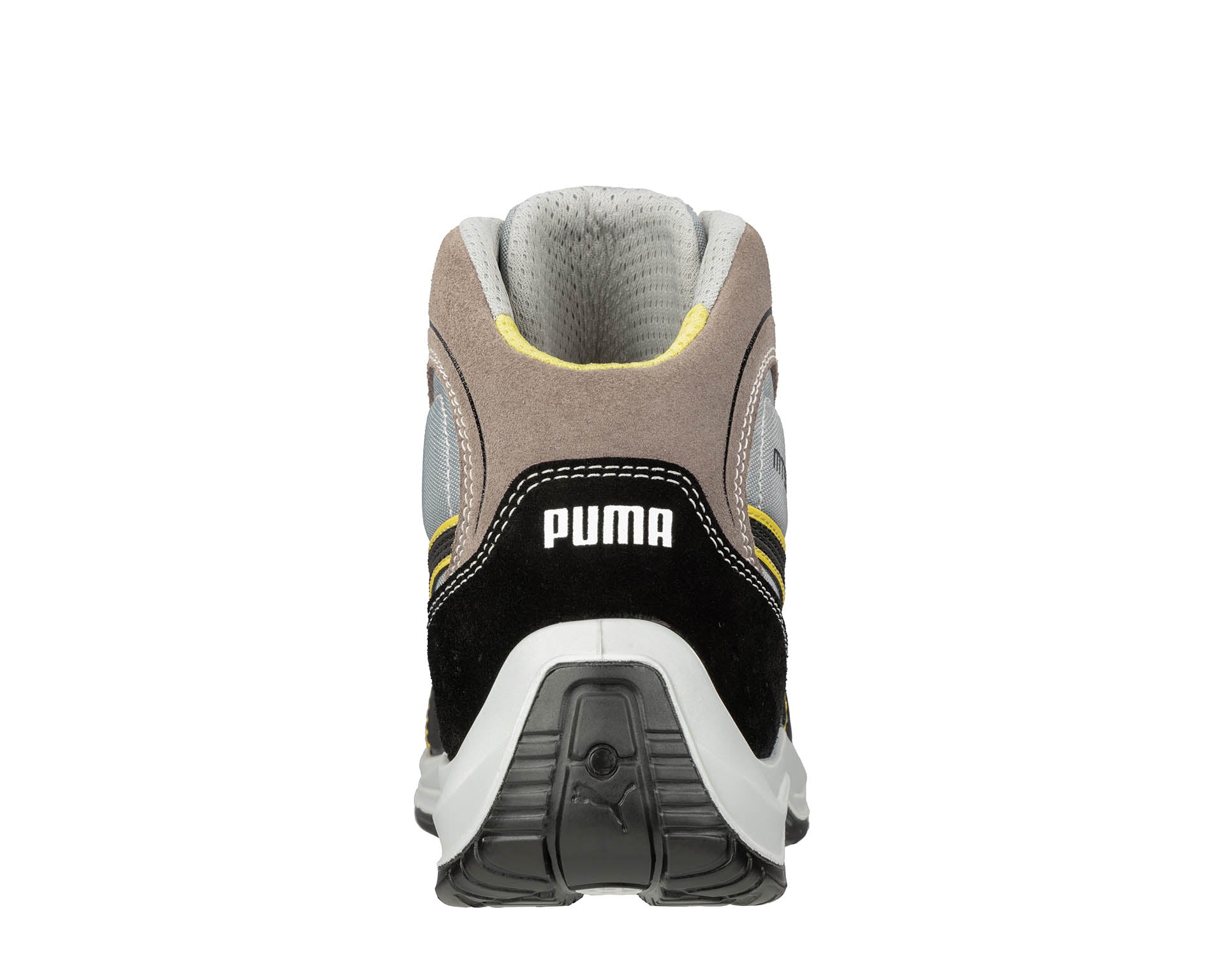 PUMA SAFETY TOURING MID Sicherheitsschuh S3 grau Rückansicht