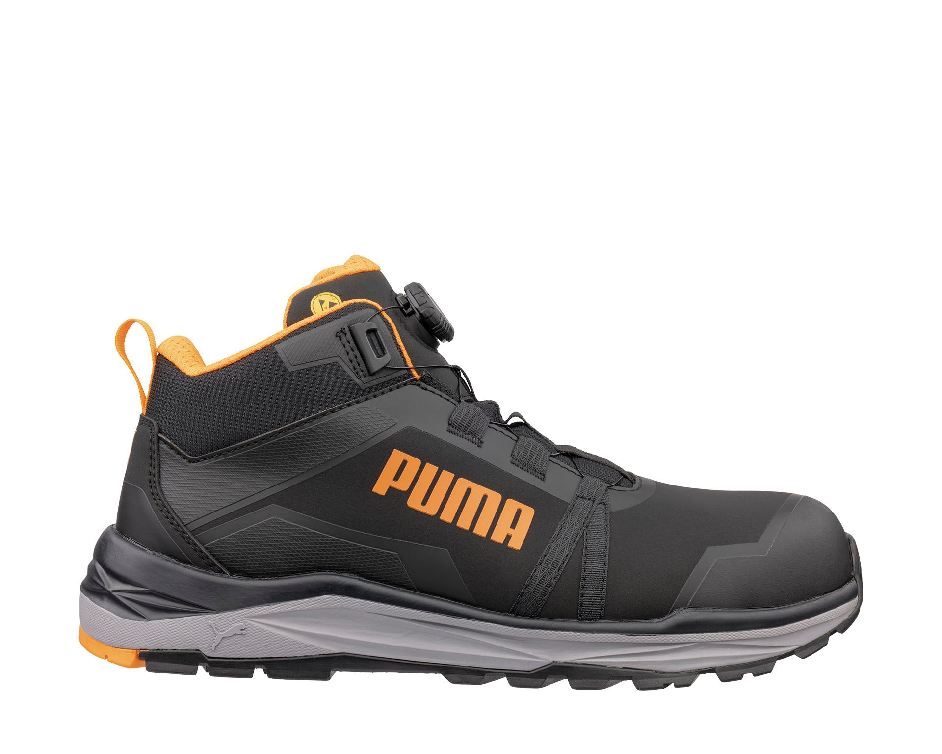 PUMA SAFETY KANYON MID DISC Sicherheitsschuh S3S ESD schwarz rechts