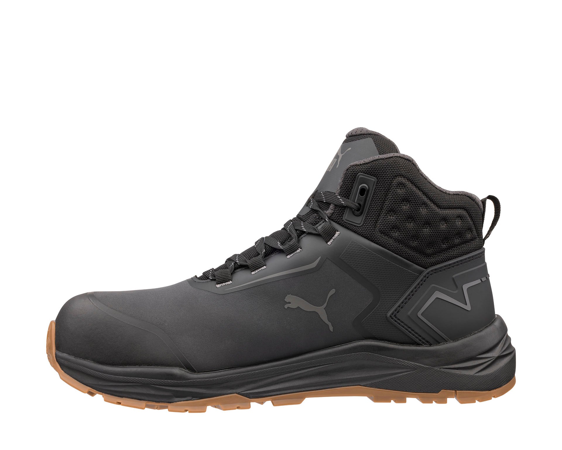 PUMA SAFETY FUSION CTX MID Sicherheitsschuh S7S ESD anthrazit links