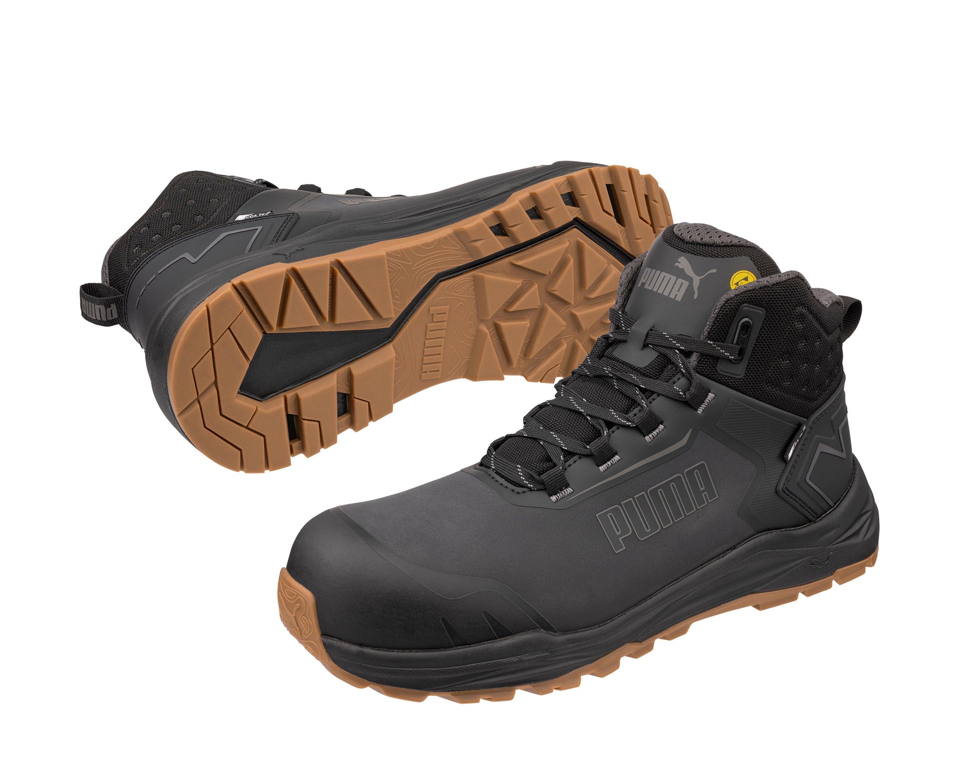 PUMA SAFETY FUSION CTX MID Sicherheitsschuh S7S ESD anthrazit Paaransicht