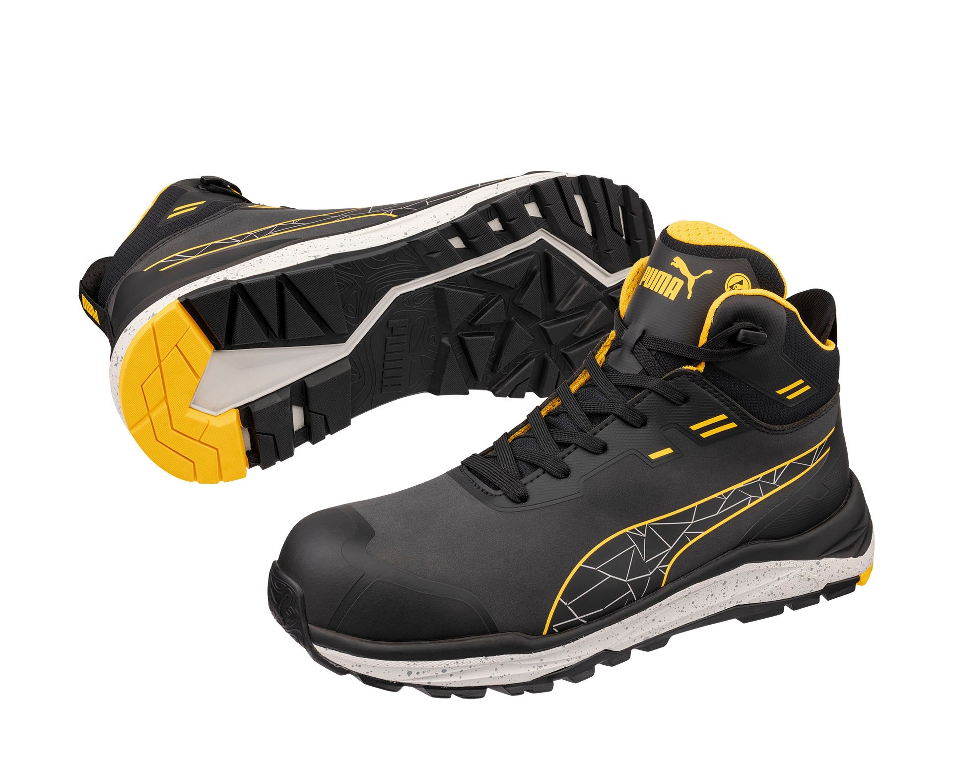 PUMA SAFETY XPLORE MID Sicherheitsschuh S3S ESD anthrazit Paaransicht