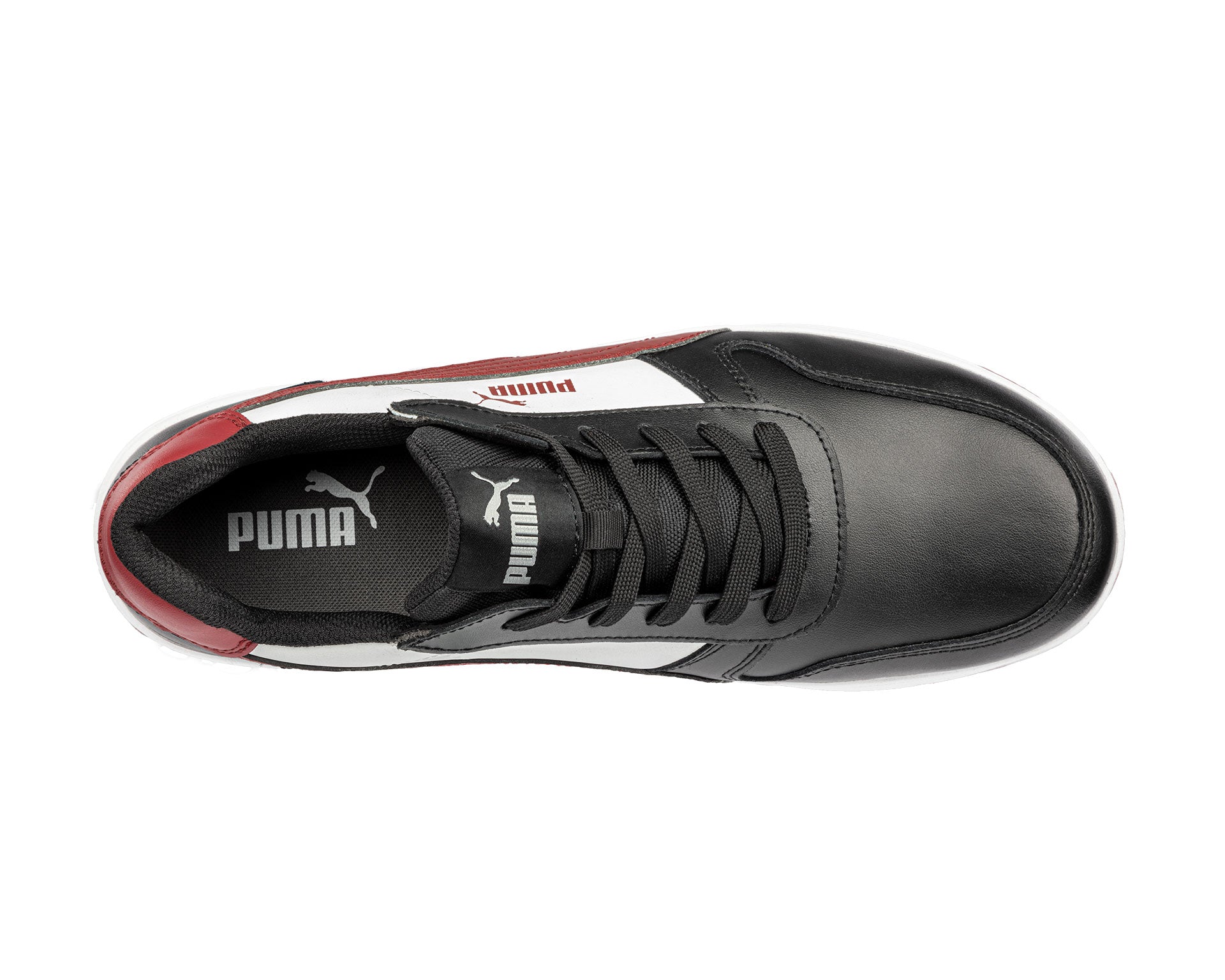 PUMA SAFETY FRONTCOURT LOW Sicherheitsschuh S3L ESD schwarz oben