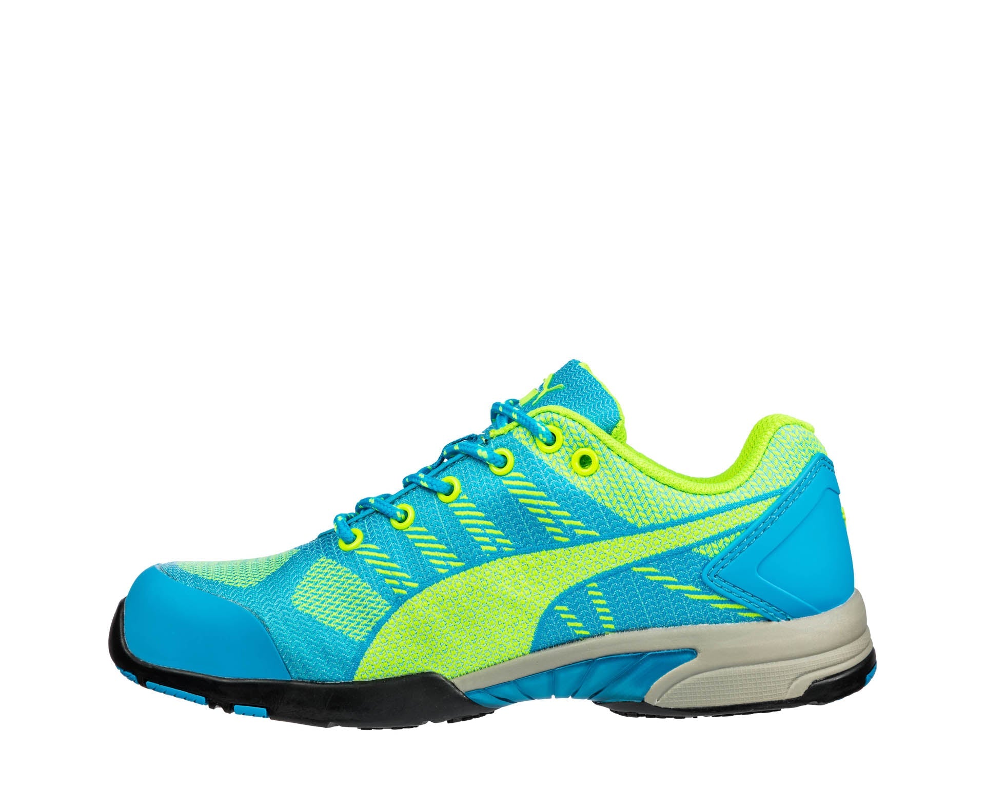 PUMA SAFETY CELERITY KNIT WINS LOW Sicherheitsschuh S1P blau Damen links