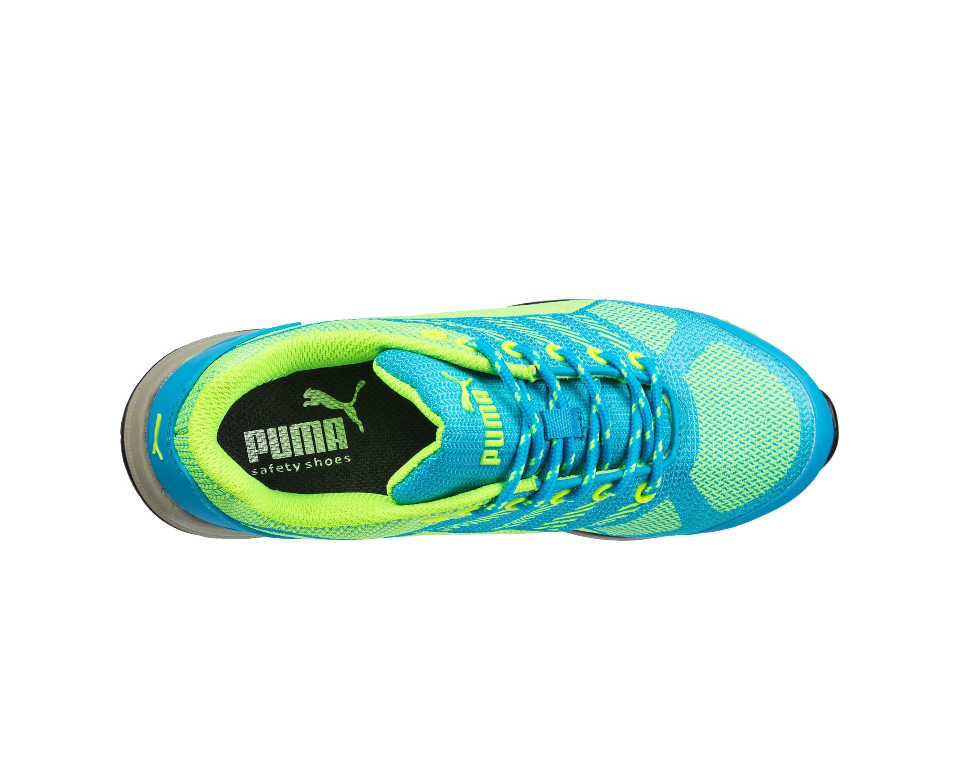 PUMA SAFETY CELERITY KNIT WINS LOW Sicherheitsschuh S1P blau Damen oben