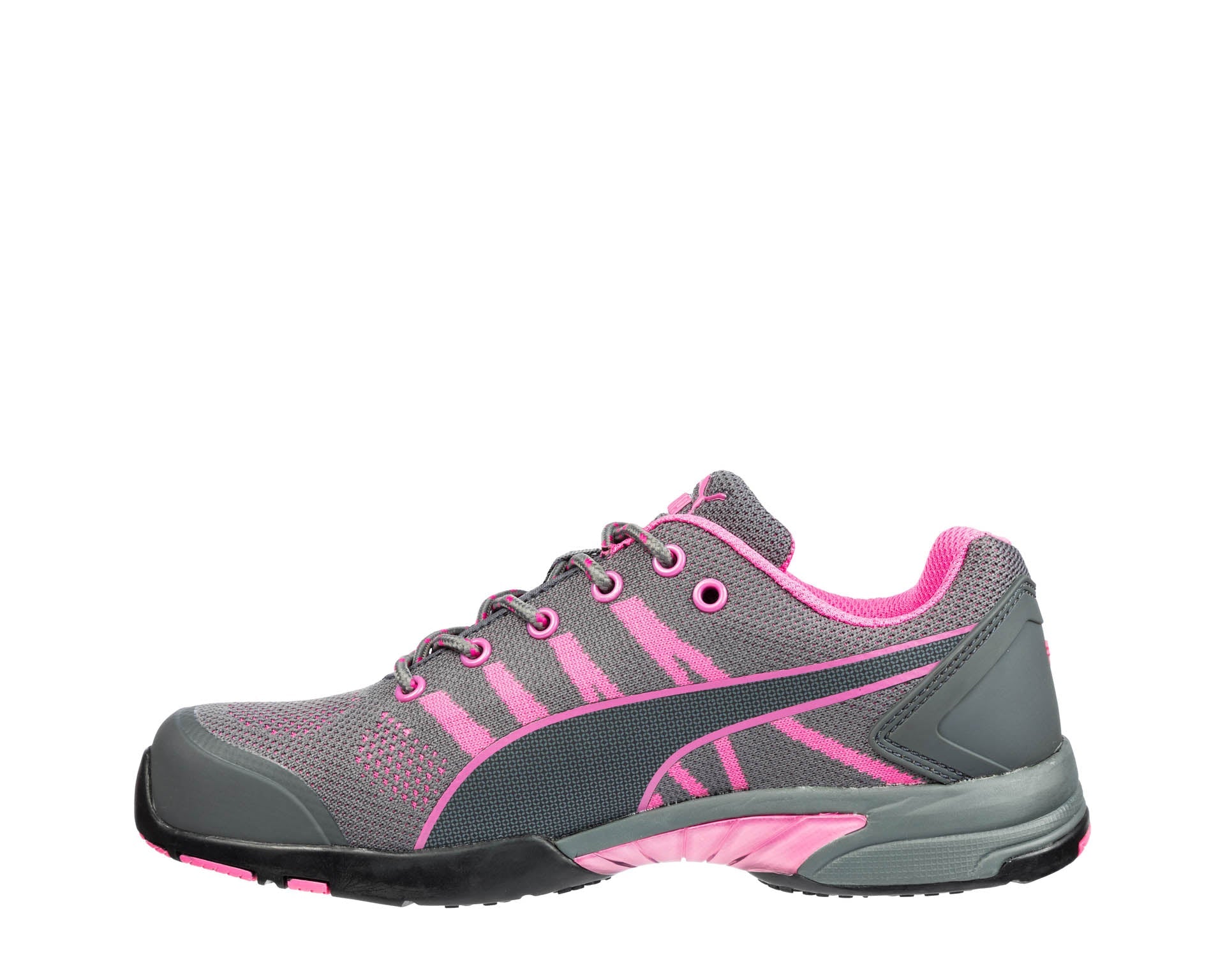 PUMA SAFETY CELERITY KNIT WINS LOW Sicherheitsschuh S1 grau Damen links