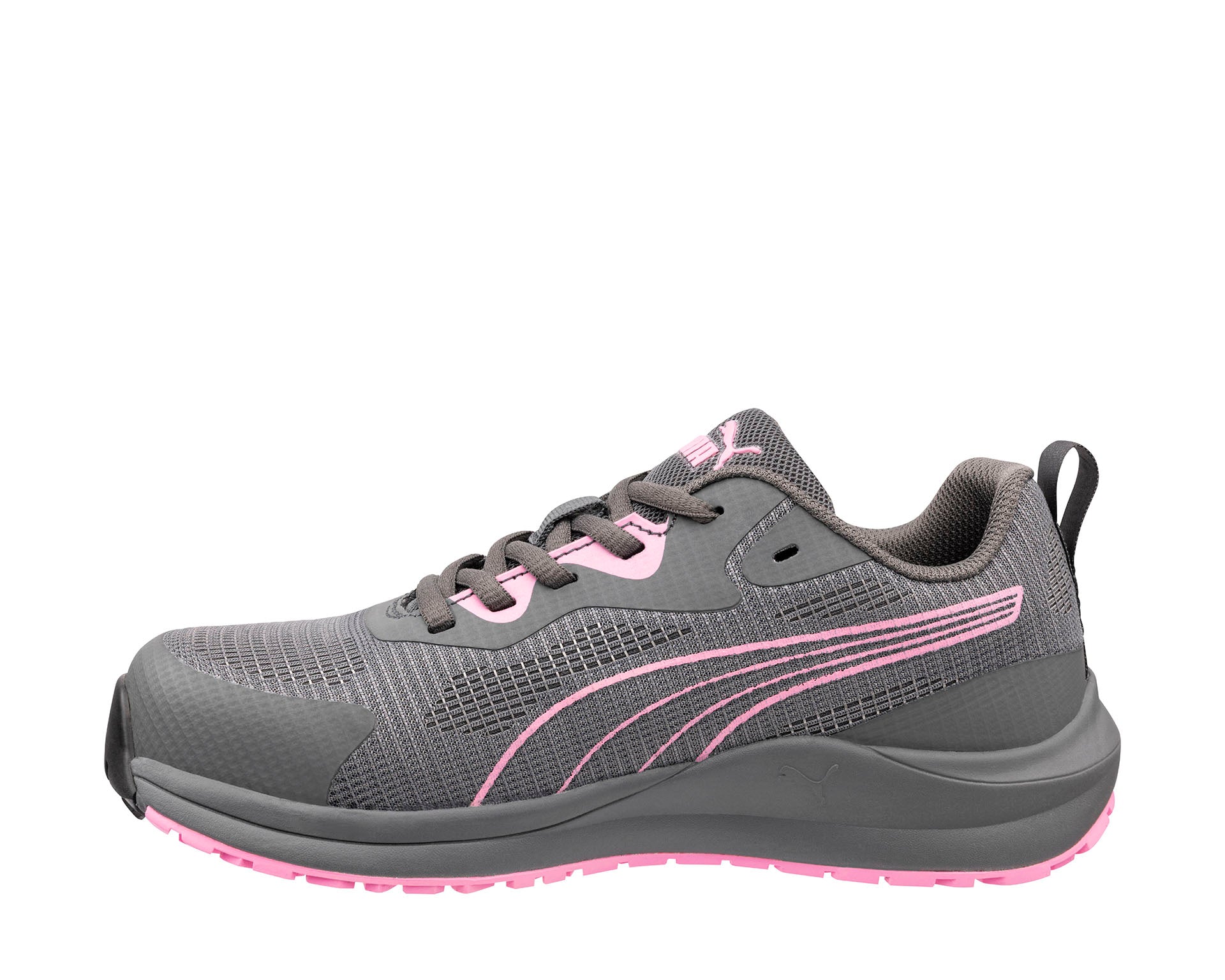 PUMA SAFETY CELERITY KNIT 2.0 LOW safety shoes ASTM EH SR grey Women left