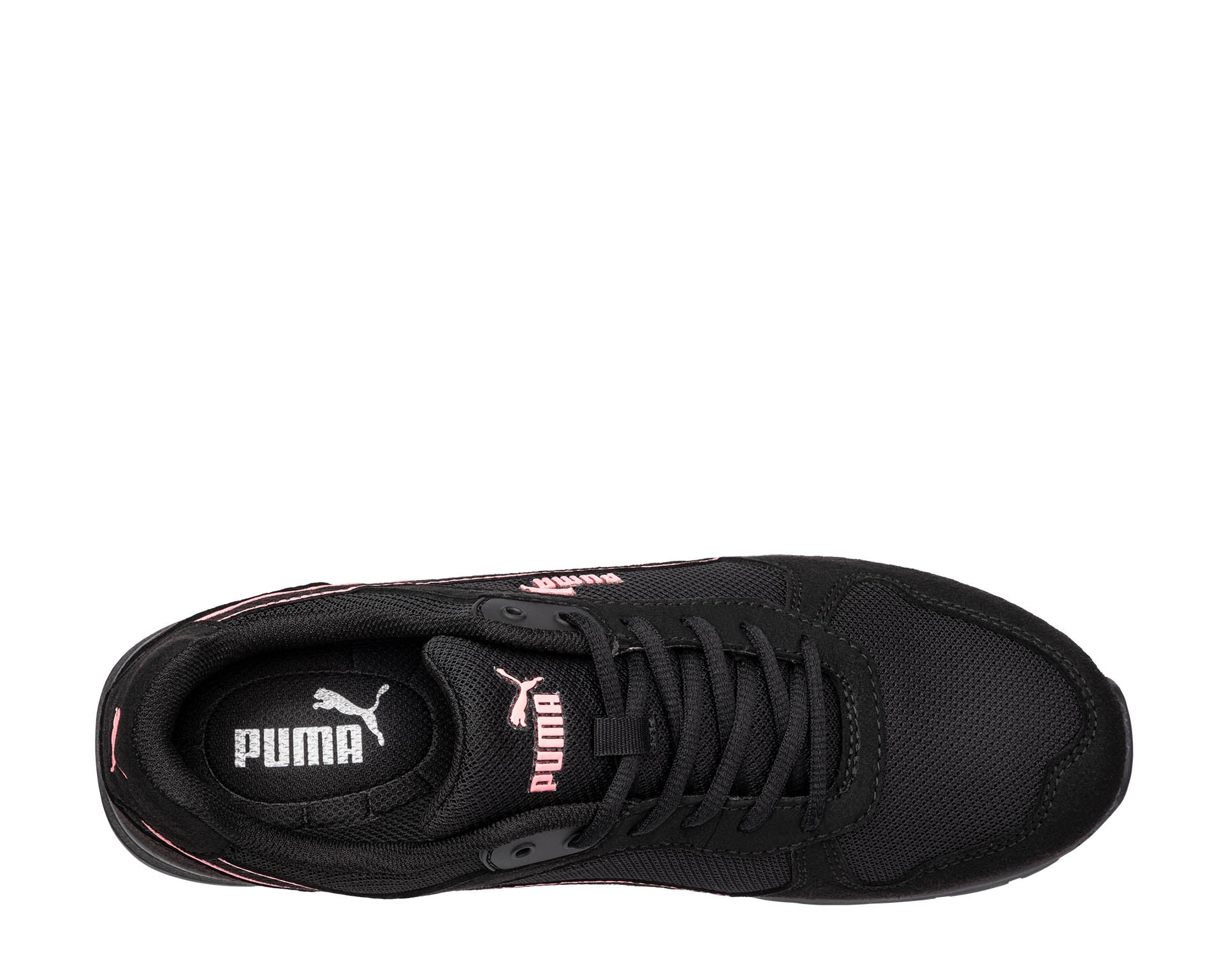 PUMA SAFETY FRONTSIDE BLK/PINK WNS LOW safety shoes ASTM EH SR black Women upper #color_black