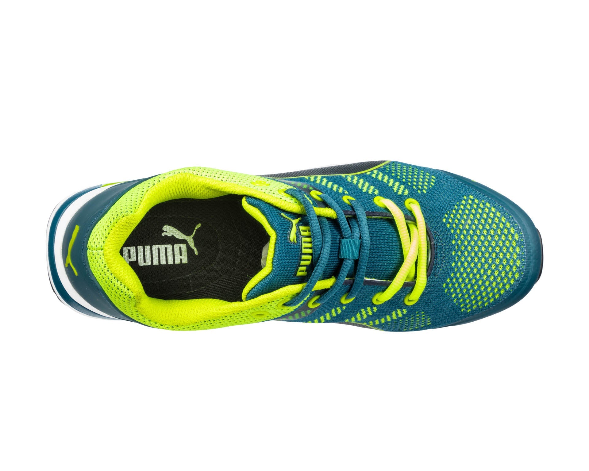 PUMA SAFETY ELEVATE KNIT LOW Sicherheitsschuh S1P ESD blau Herren oben #farbe_blau