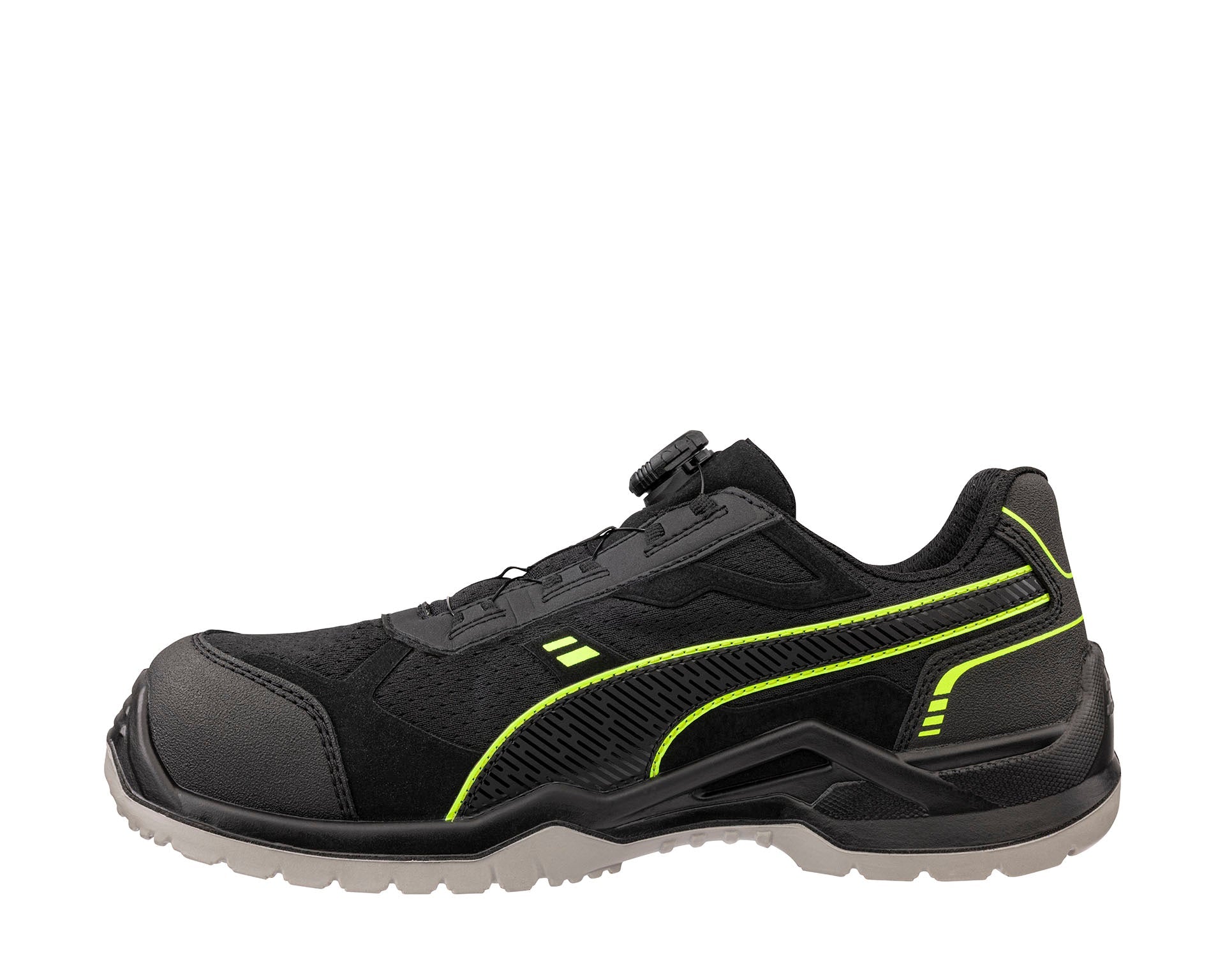 PUMA SAFETY FUSE TC DISC LOW Sicherheitsschuh S1PS ESD schwarz Herren links