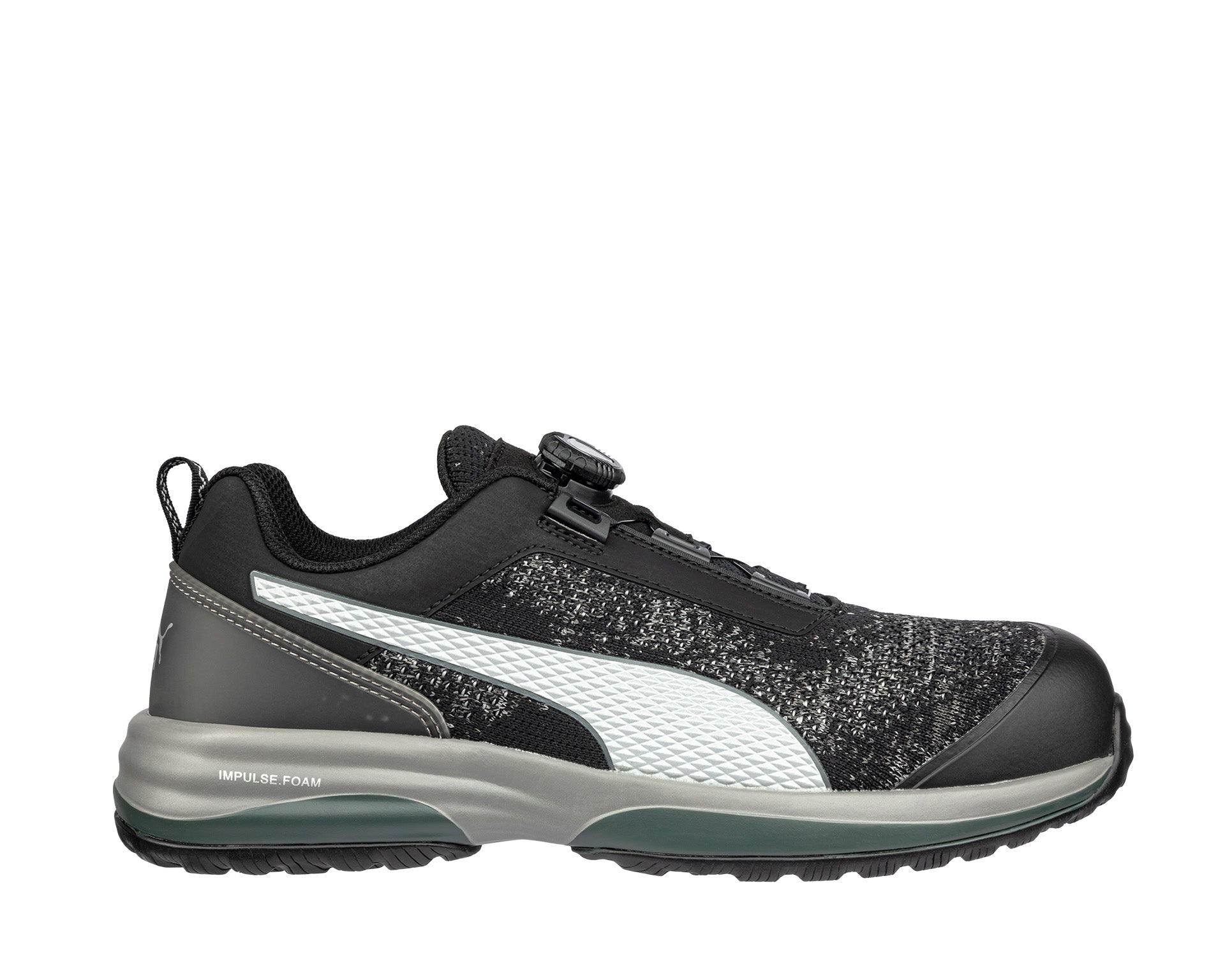 PUMA SAFETY CHARGE DISC LOW Sicherheitsschuh S1P ESD schwarz rechts