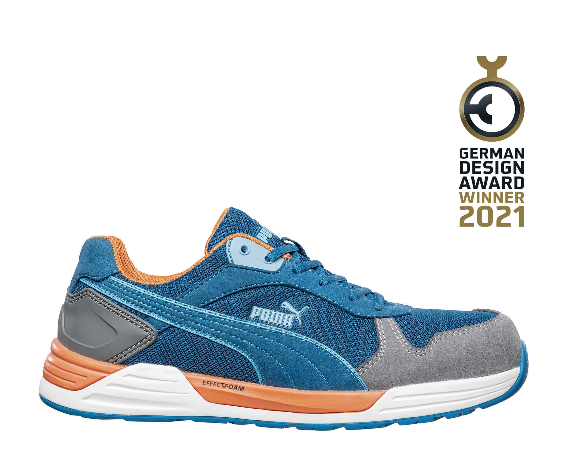 PUMA SAFETY FRONTSIDE LOW Sicherheitsschuh S1P ESD blau Herren rechts #farbe_blau