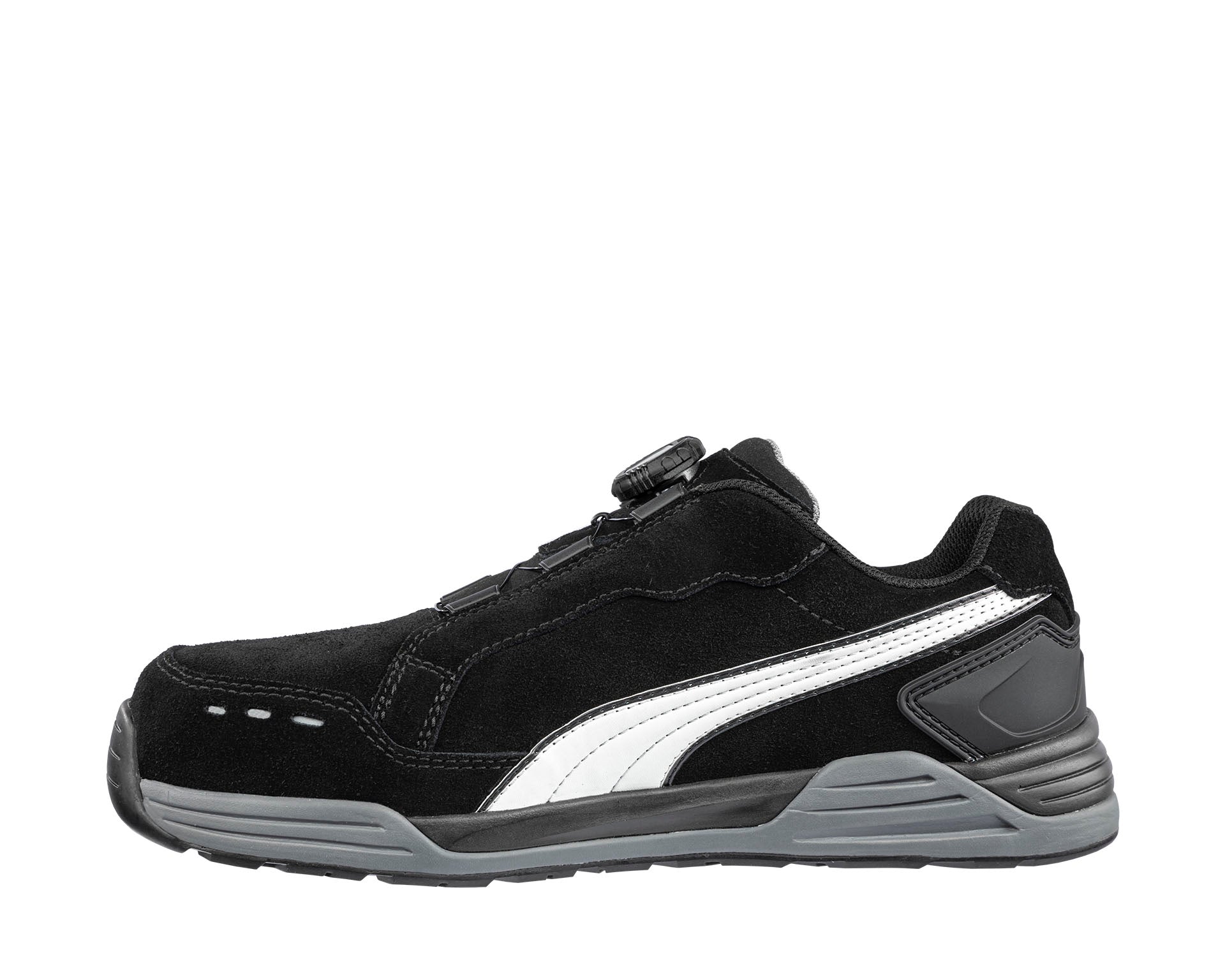 PUMA SAFETY AIRTWIST DISC LOW Sicherheitsschuh S3 ESD schwarz Herren links