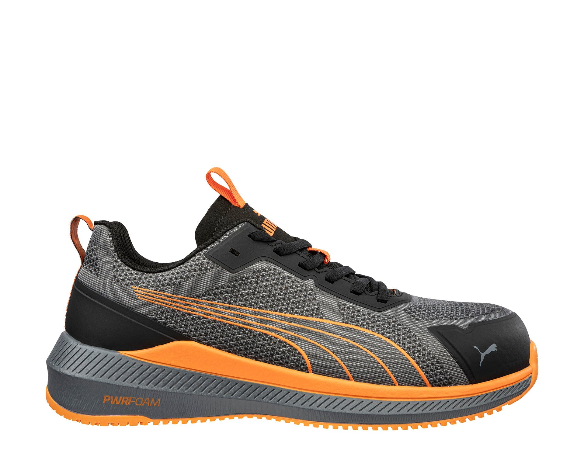 PUMA SAFETY SLIDE LOW Sicherheitsschuh S1PS ESD grau-orange Herren rechts #farbe_grau-orange