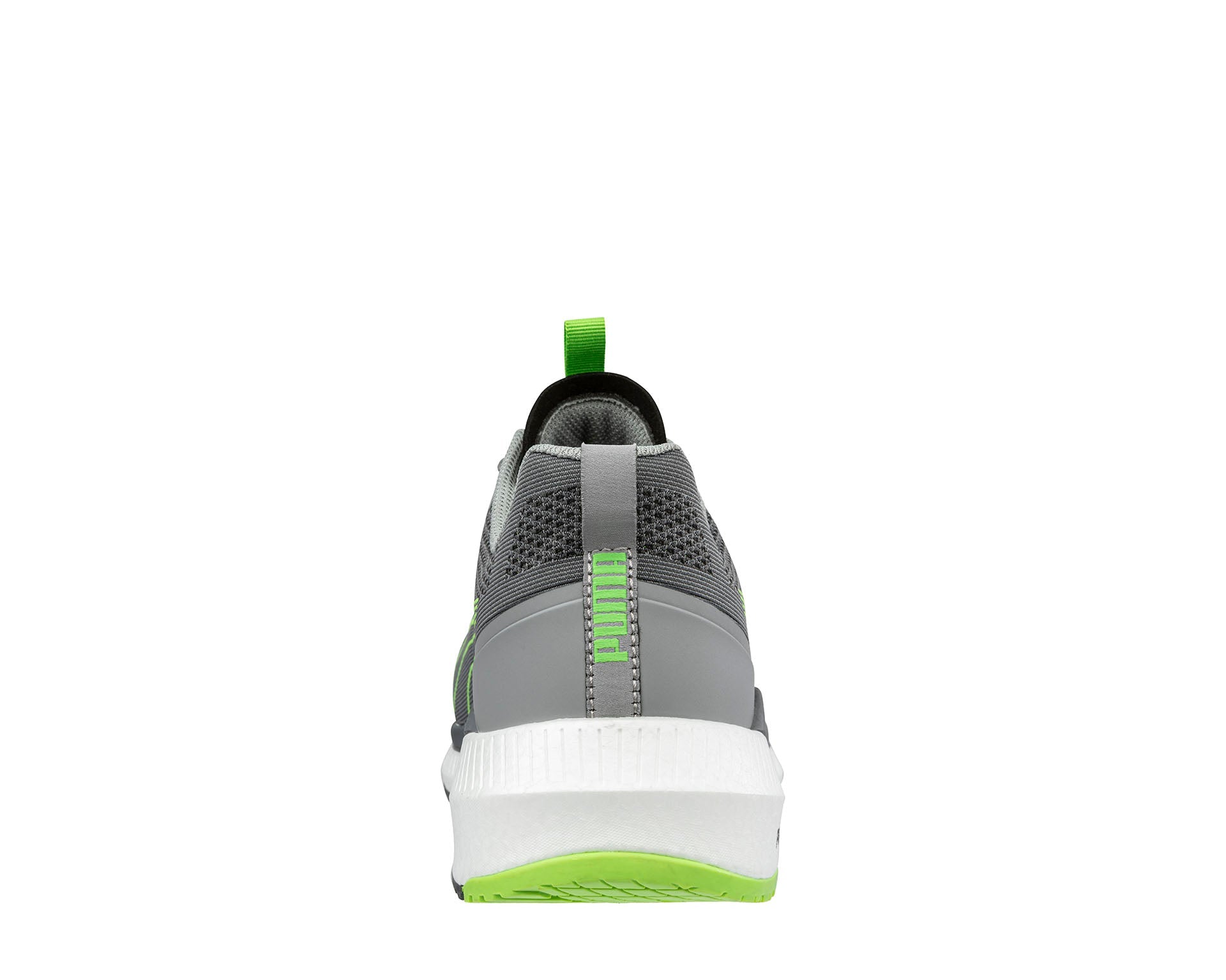 PUMA SAFETY SLIDE LOW Sicherheitsschuh S1PS ESD grau-grün Herren Rückansicht #farbe_grau-grün