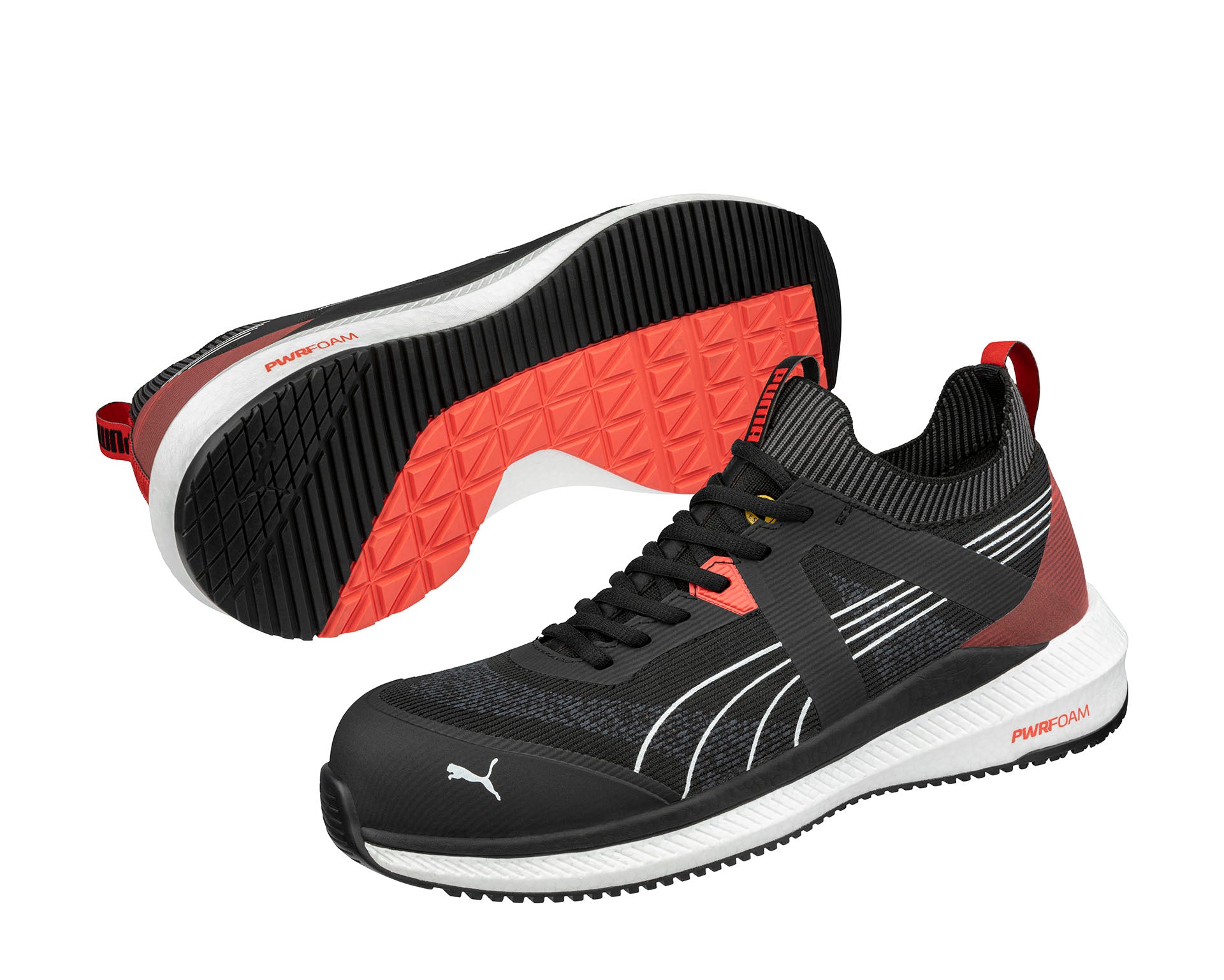 PUMA SAFETY TURBO BLK/RED LOW safety shoes ASTM SD SR black Pair view #color_black
