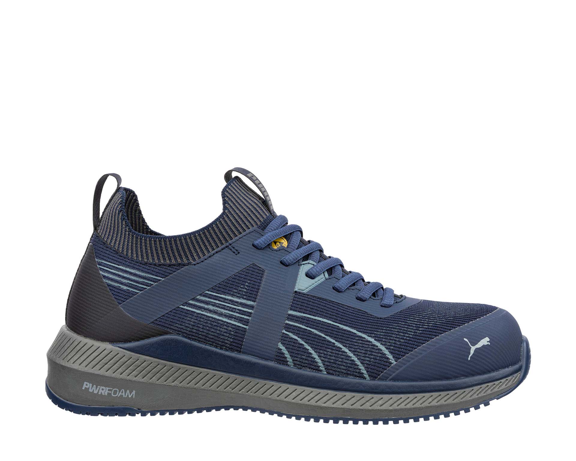 PUMA SAFETY TURBO NAVY/GREY LOW safety shoes ASTM SD SR blue right #color_blue