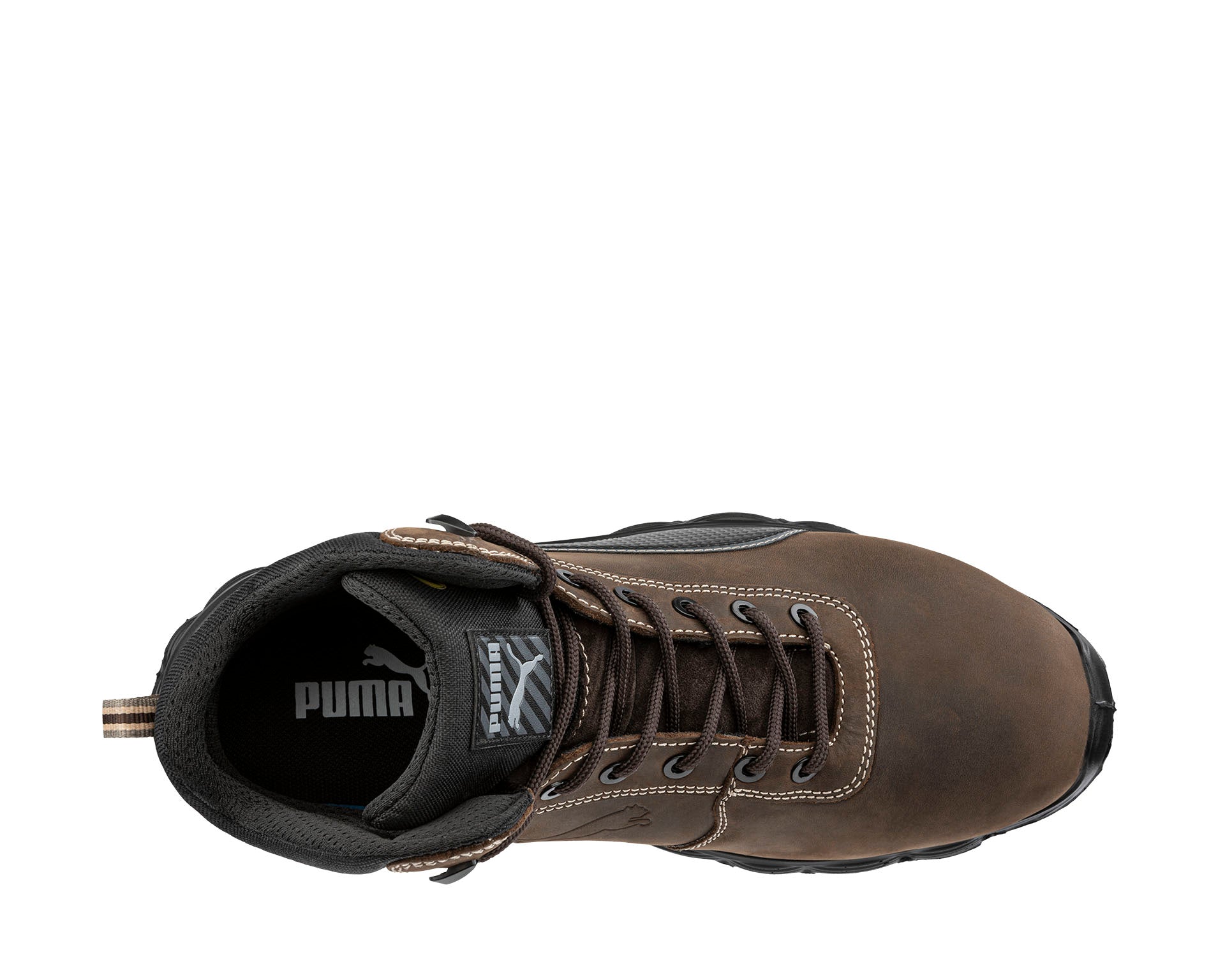PUMA SAFETY CONDOR BROWN MID safety shoes ASTM SD SR brown upper #color_brown