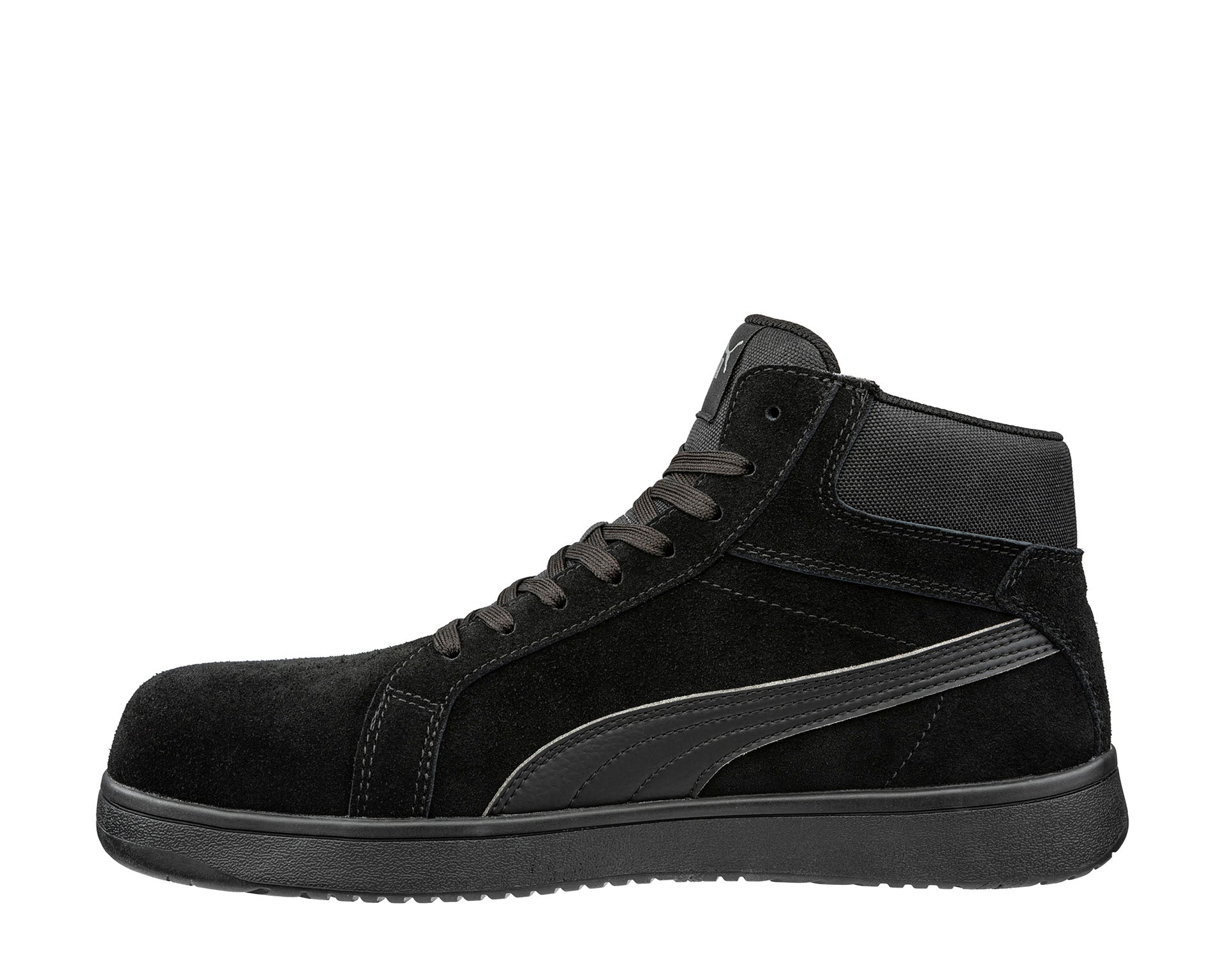 PUMA SAFETY ICONIC BLK/BLK WNS MID safety shoes ASTM EH SR black Women left