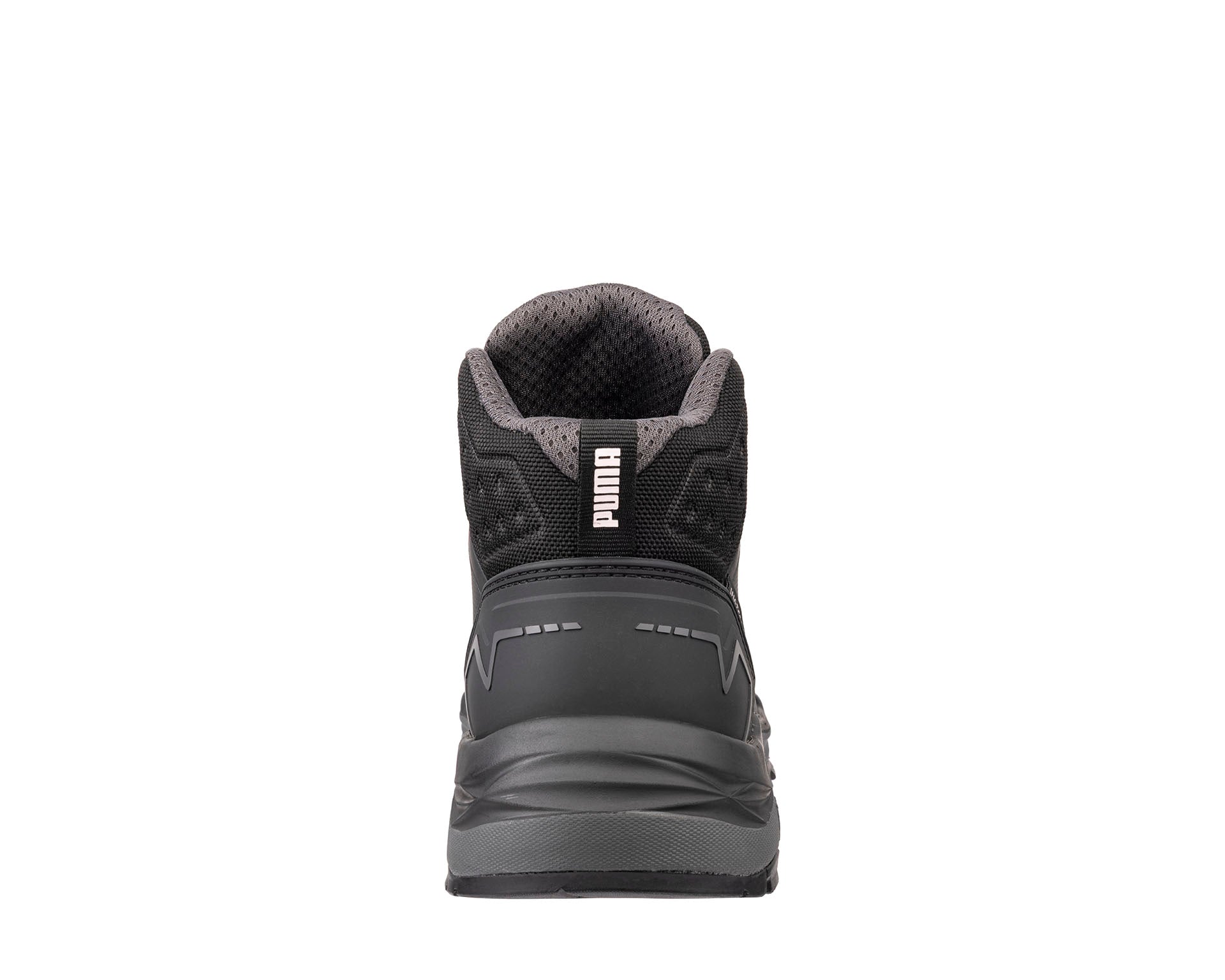 PUMA SAFETY FUSION WNS CTX MID Safety shoes ASTM EH SRO anthracite rear view