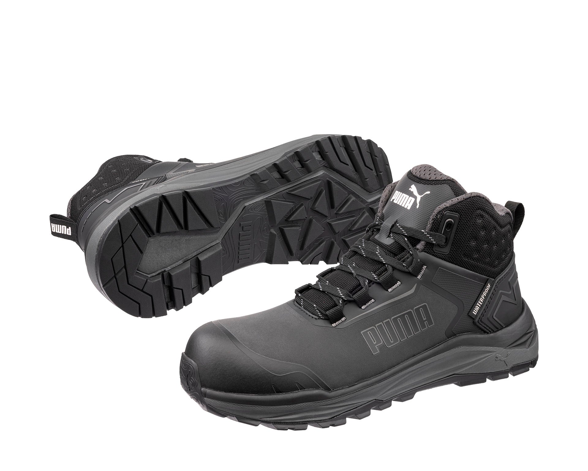 PUMA SAFETY FUSION WNS CTX MID Safety shoes ASTM EH SRO anthracite Pair view