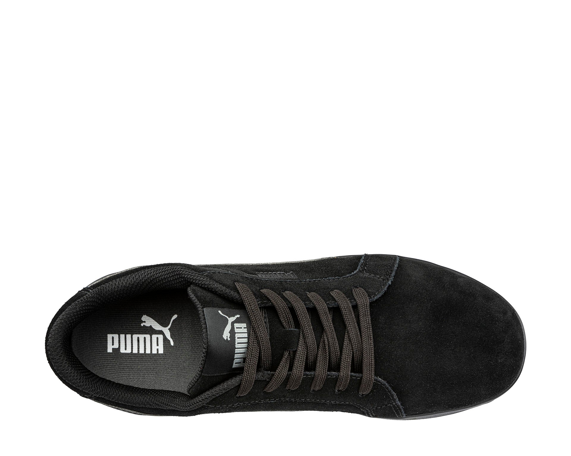PUMA SAFETY ICONIC BLK/BLK LOW safety shoes ASTM EH SR black upper #color_black-black