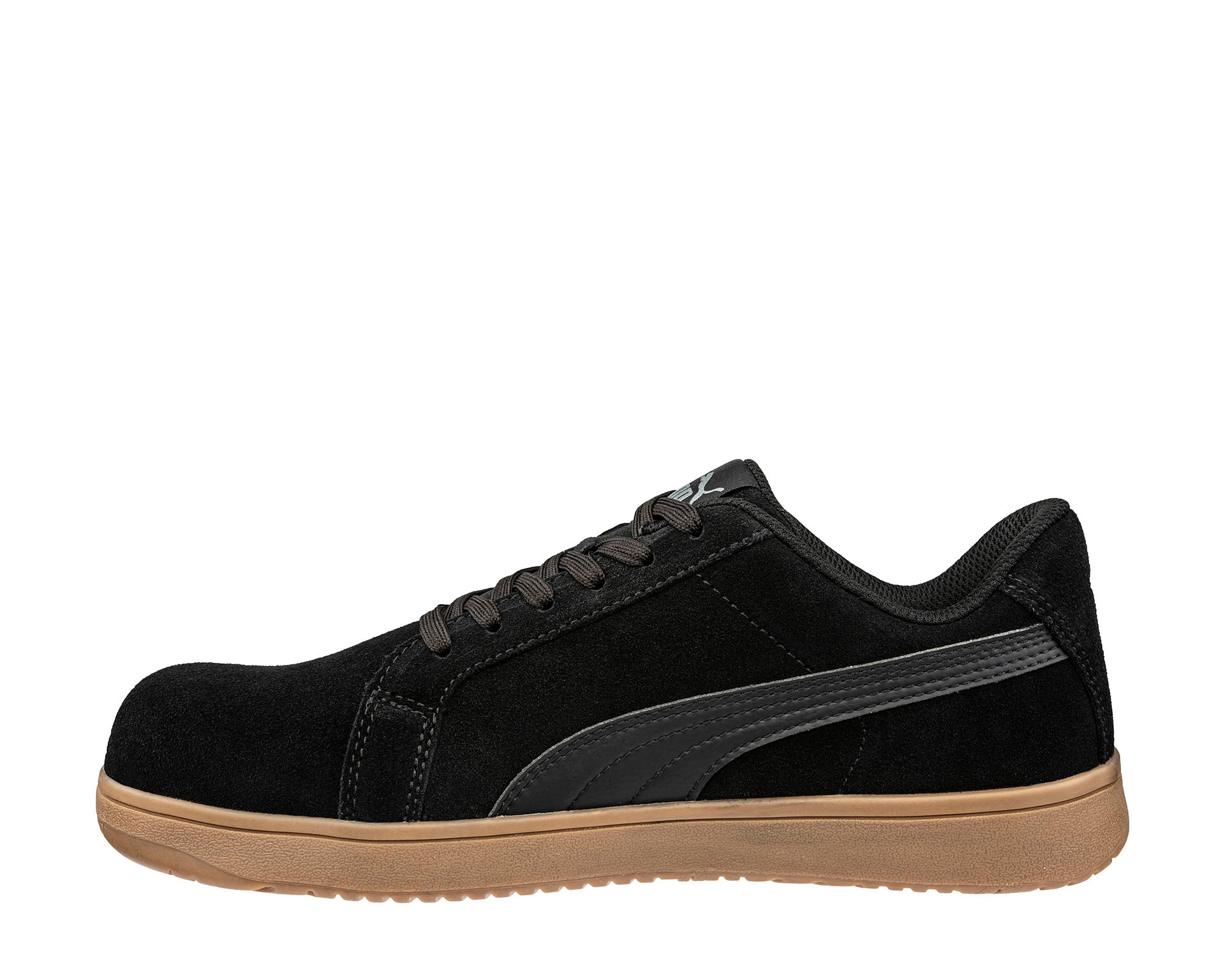 PUMA SAFETY ICONIC BLK/GUM LOW safety shoes ASTM EH SR black left #color_black
