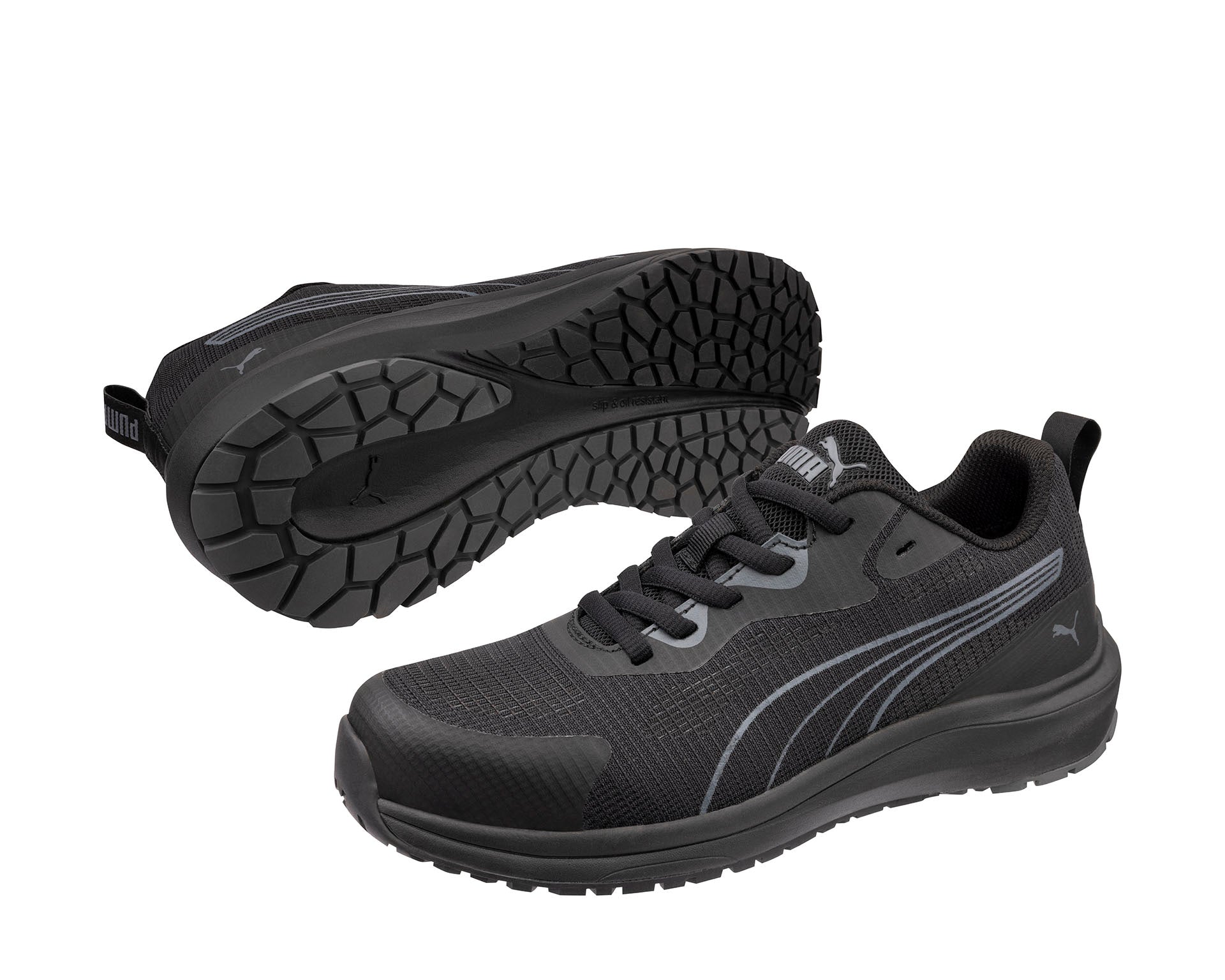 PUMA SAFETY CELERITY KNIT 2.0 LOW safety shoes ASTM EH SR black Women Pair view