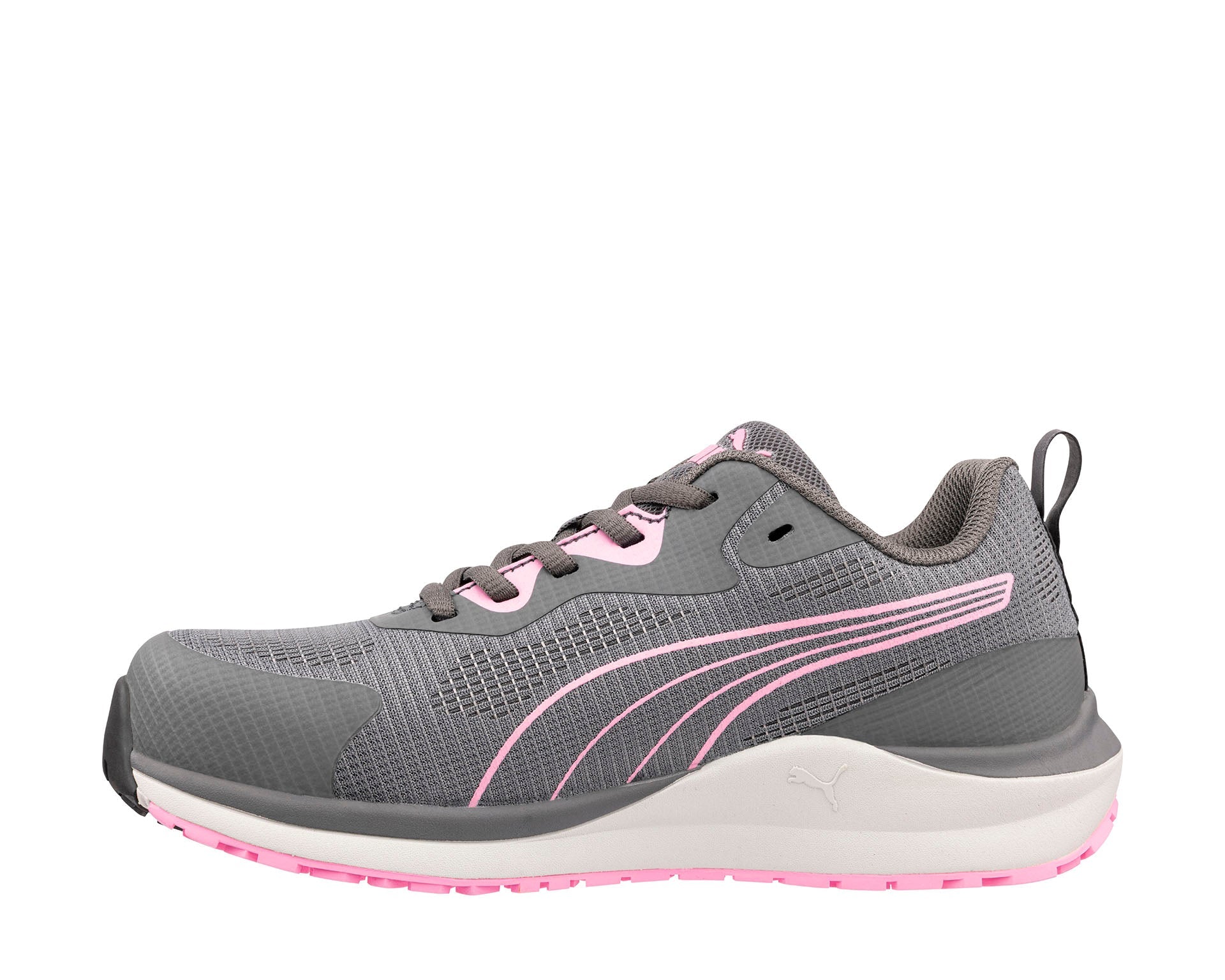 Puma 安全靴グレー/ピンク 新品、未使用25.5cm PUMA SAFETY CELERITY KNIT LOW Safety Shoe S1PS ESD