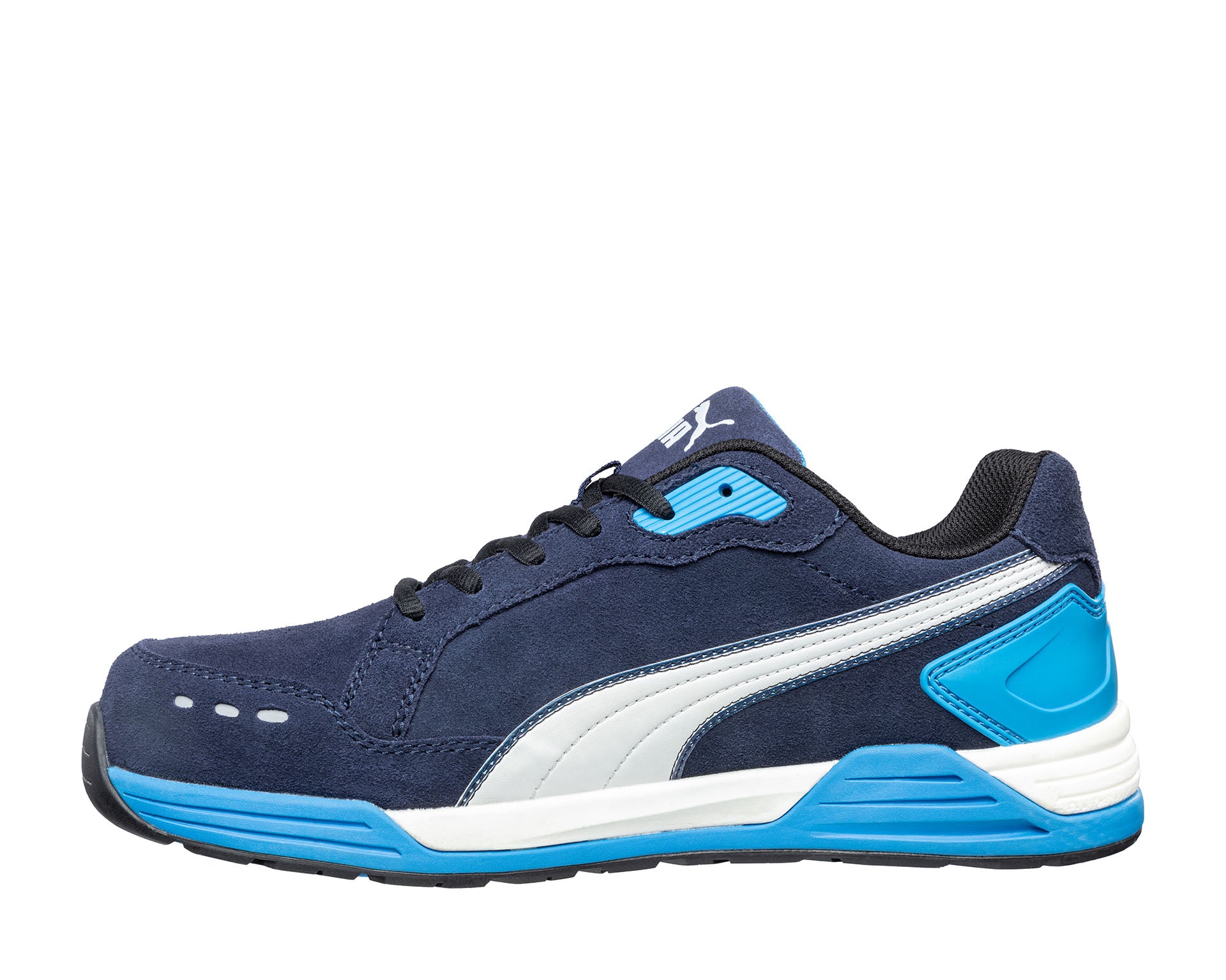 PUMA SAFETY AIRTWIST BLUE LOW safety shoes ASTM EH SR blue left #color_blue