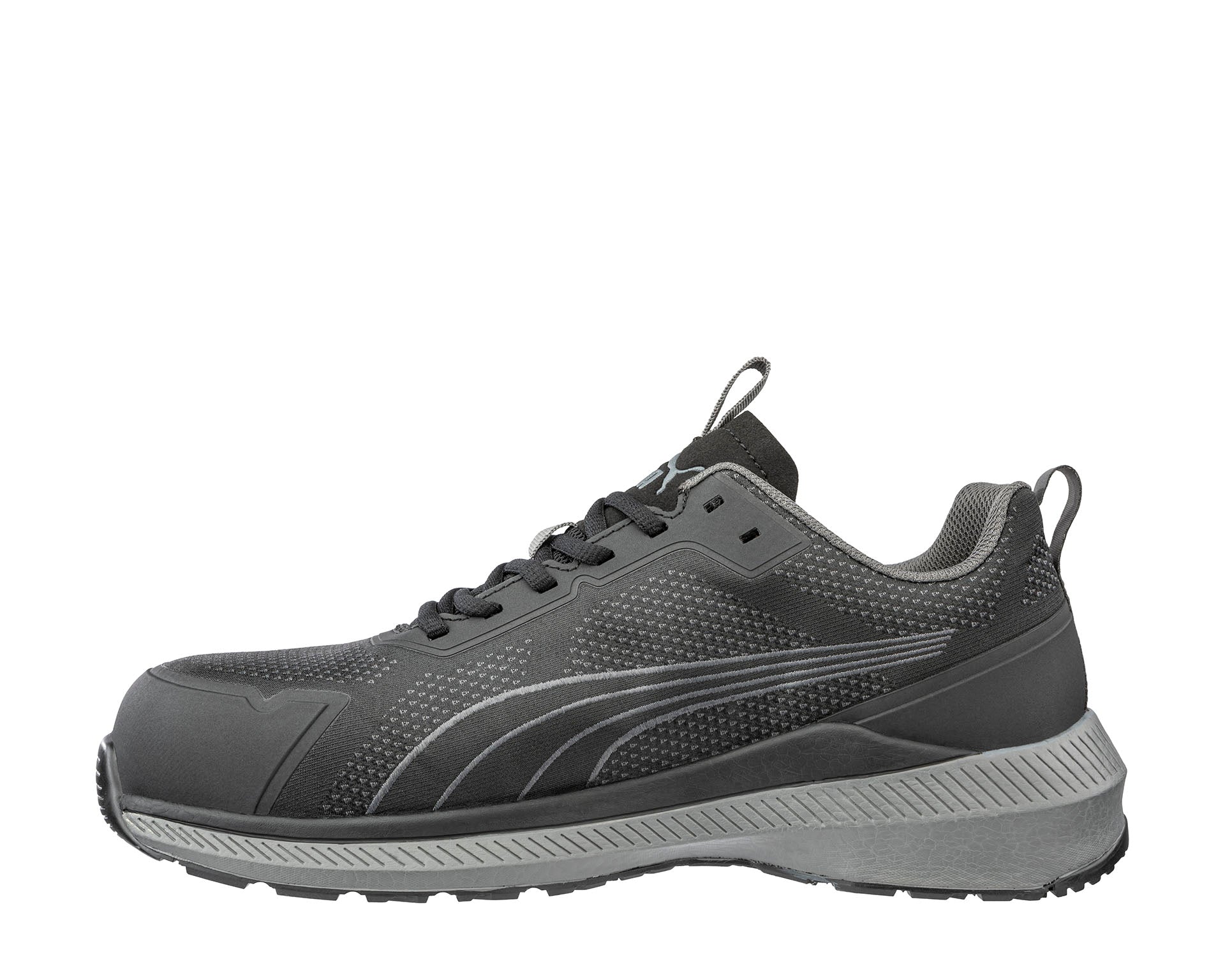 PUMA SAFETY SLIDE BLACK LOW safety shoes ASTM EH SR black left #color_black