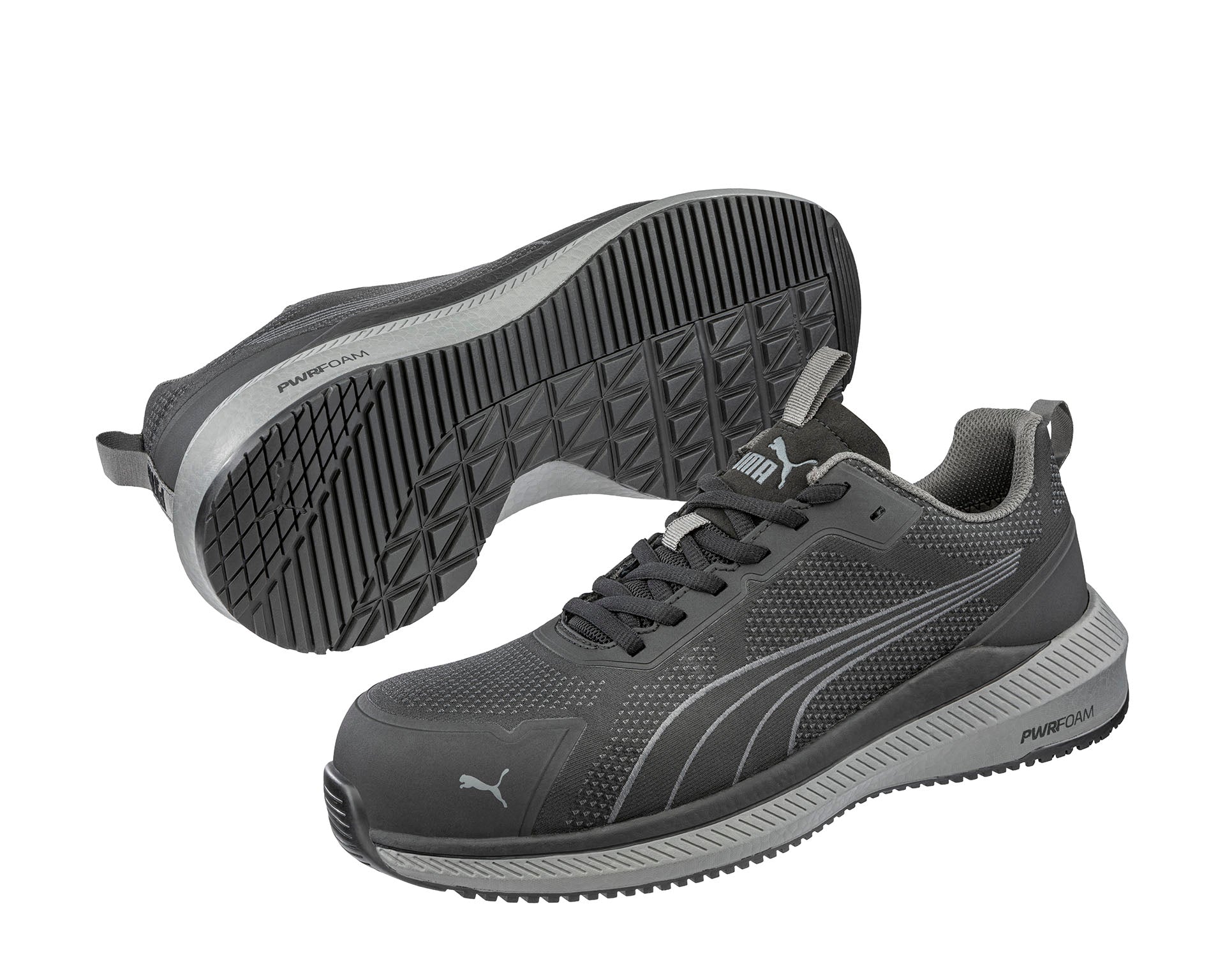 PUMA SAFETY SLIDE BLACK LOW safety shoes ASTM EH SR black Pair view #color_black