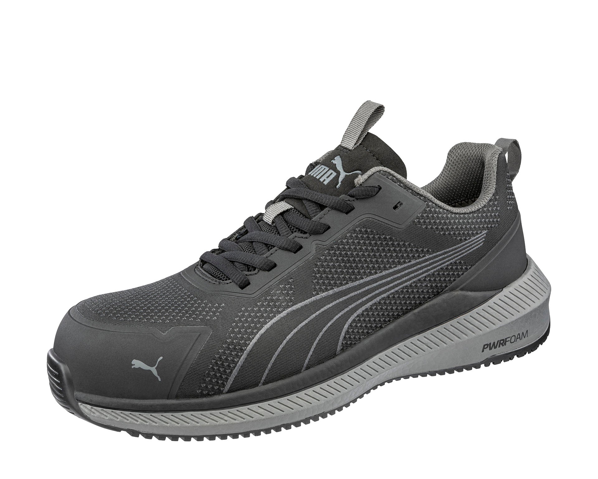 PUMA SAFETY SLIDE BLACK LOW safety shoes ASTM EH SR black Side view #color_black