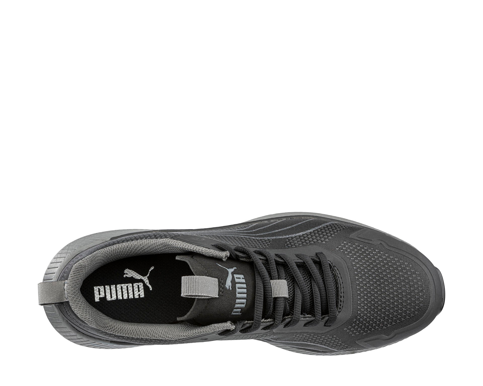 PUMA SAFETY SLIDE BLACK LOW safety shoes ASTM EH SR black upper #color_black