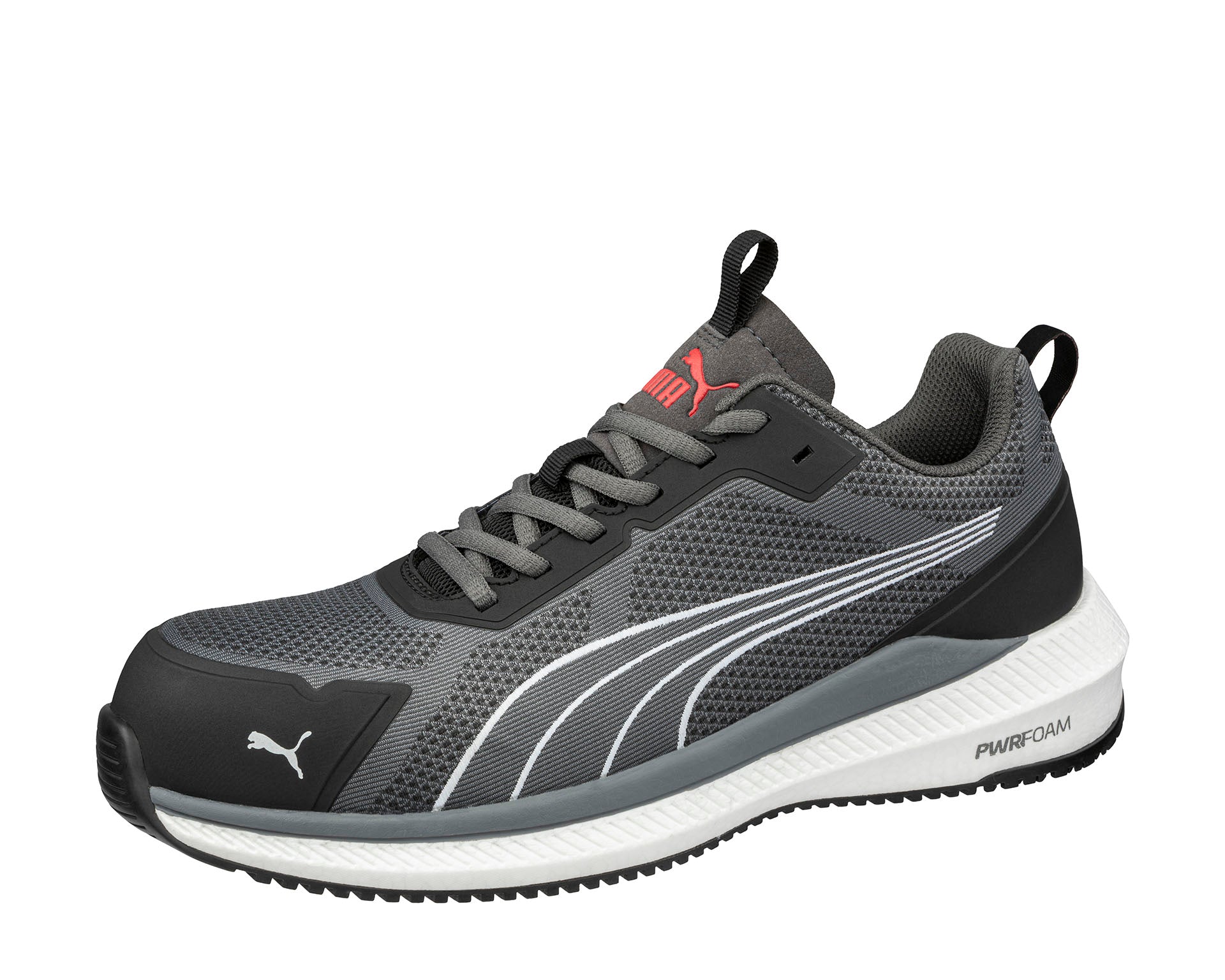 PUMA SAFETY SLIDE GREY LOW safety shoes ASTM EH SR grey Side view #color_grey