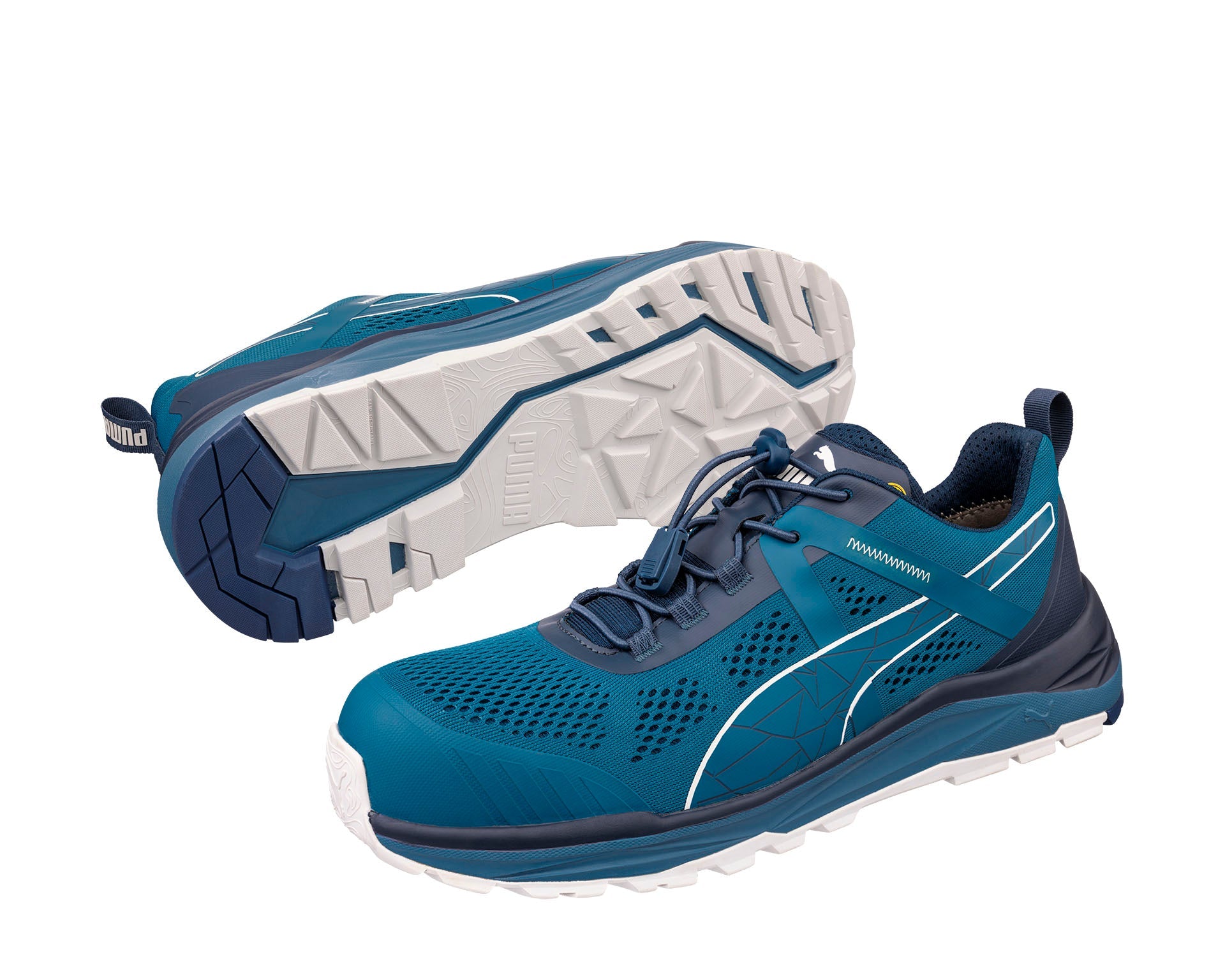 PUMA SAFETY DENALI LOW Sicherheitsschuh S1PS ESD blau Paaransicht