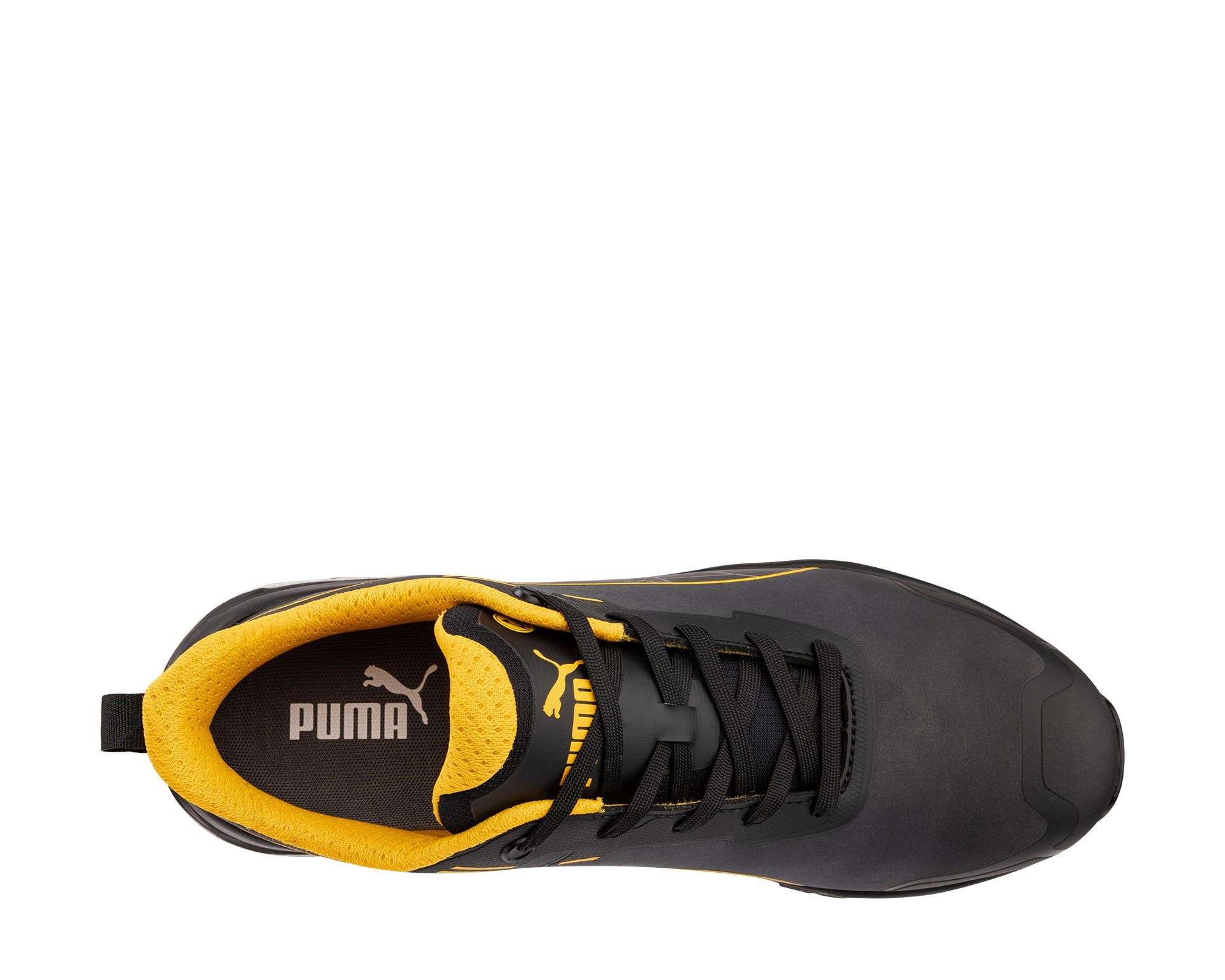 PUMA グレー/イエロー PUMA SAFETY XPLORE LOW Safety Shoe S3S ESD