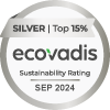 Ecovadis Silver Sustainability Rating 2024