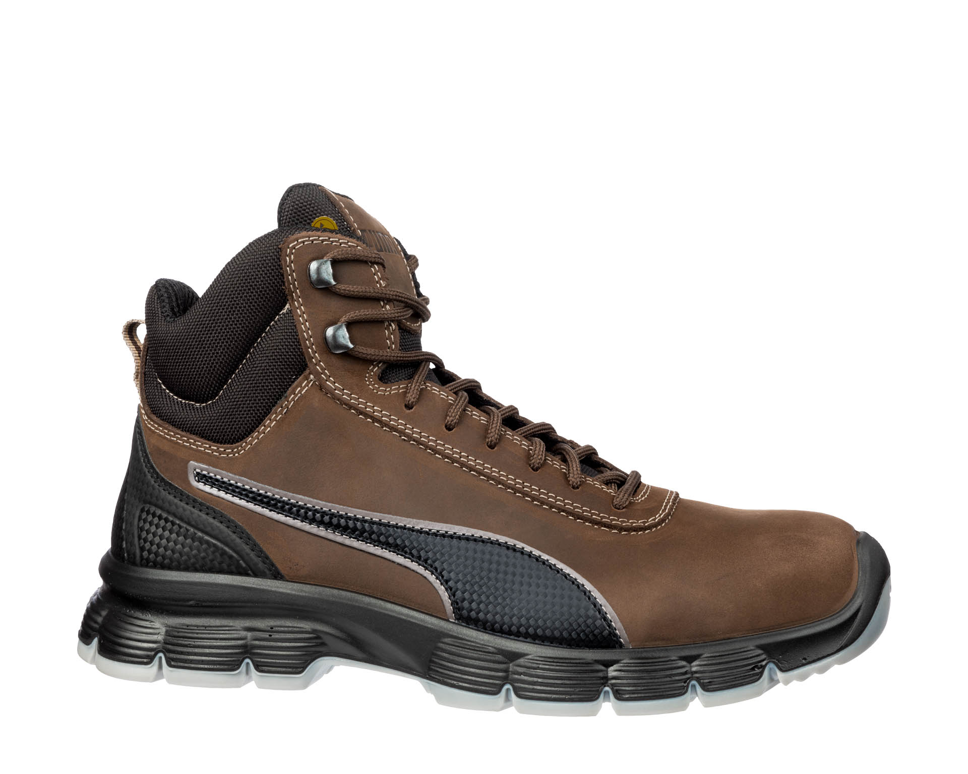 S3 SRC MID shoes Puma Safety ESD | BROWN safety SAFETY CONDOR English PUMA