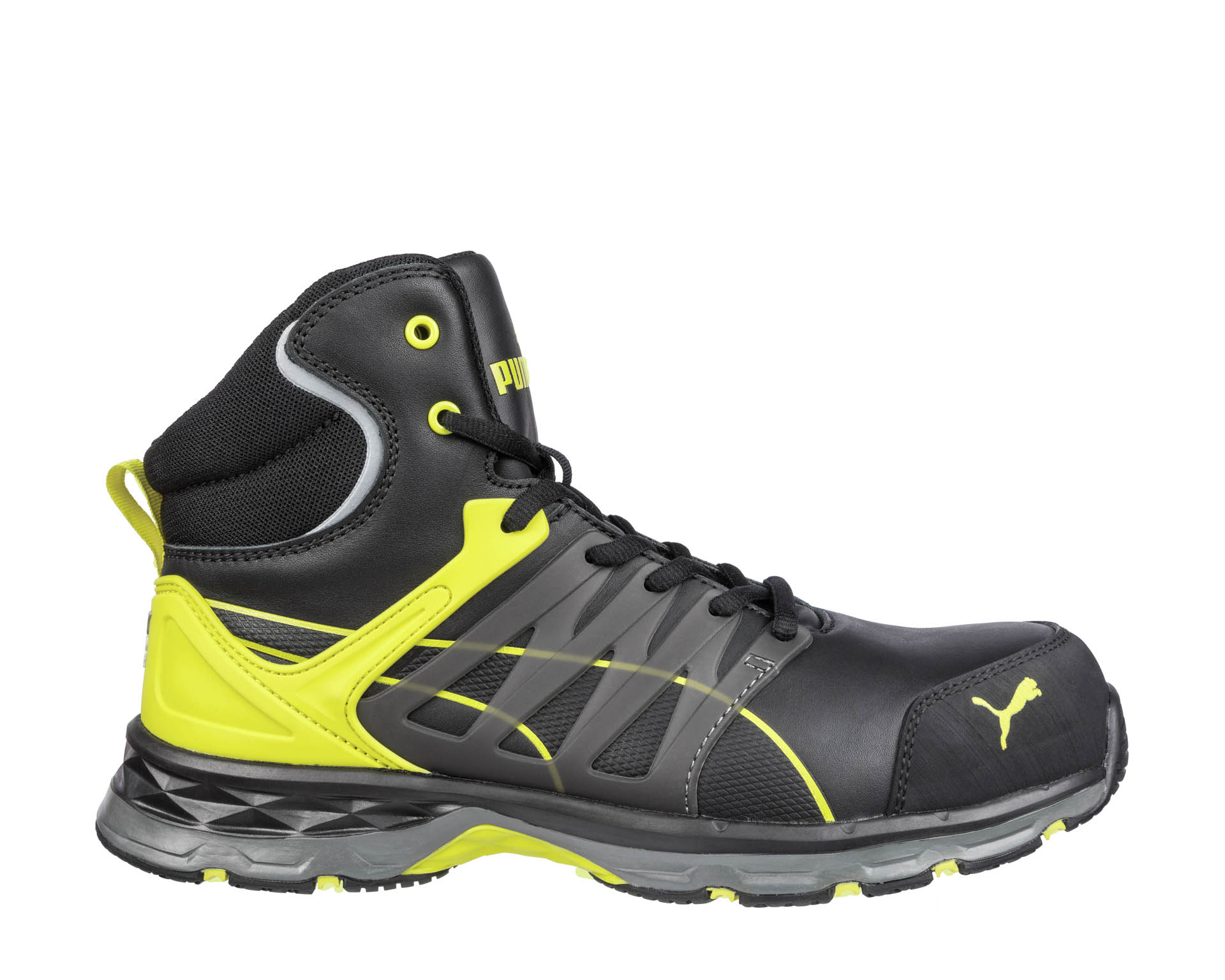 English PUMA HRO shoes ESD S3 SRC MID | Safety safety SAFETY 2.0 Puma YELLOW VELOCITY